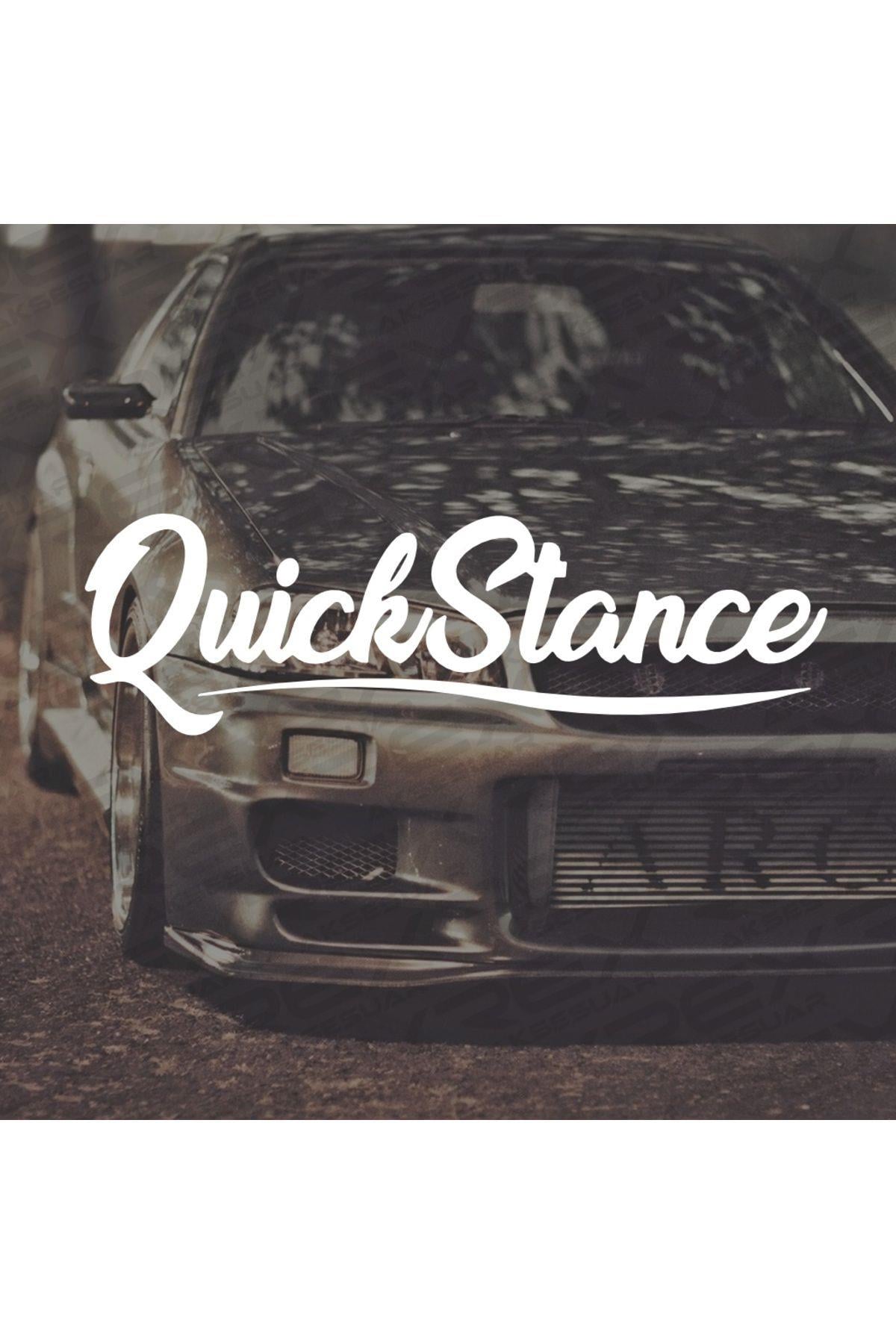 Quick Stance Oto Sticker Araba Sticker Oto Cam Yazı Araba Cam Yazı Sticker
