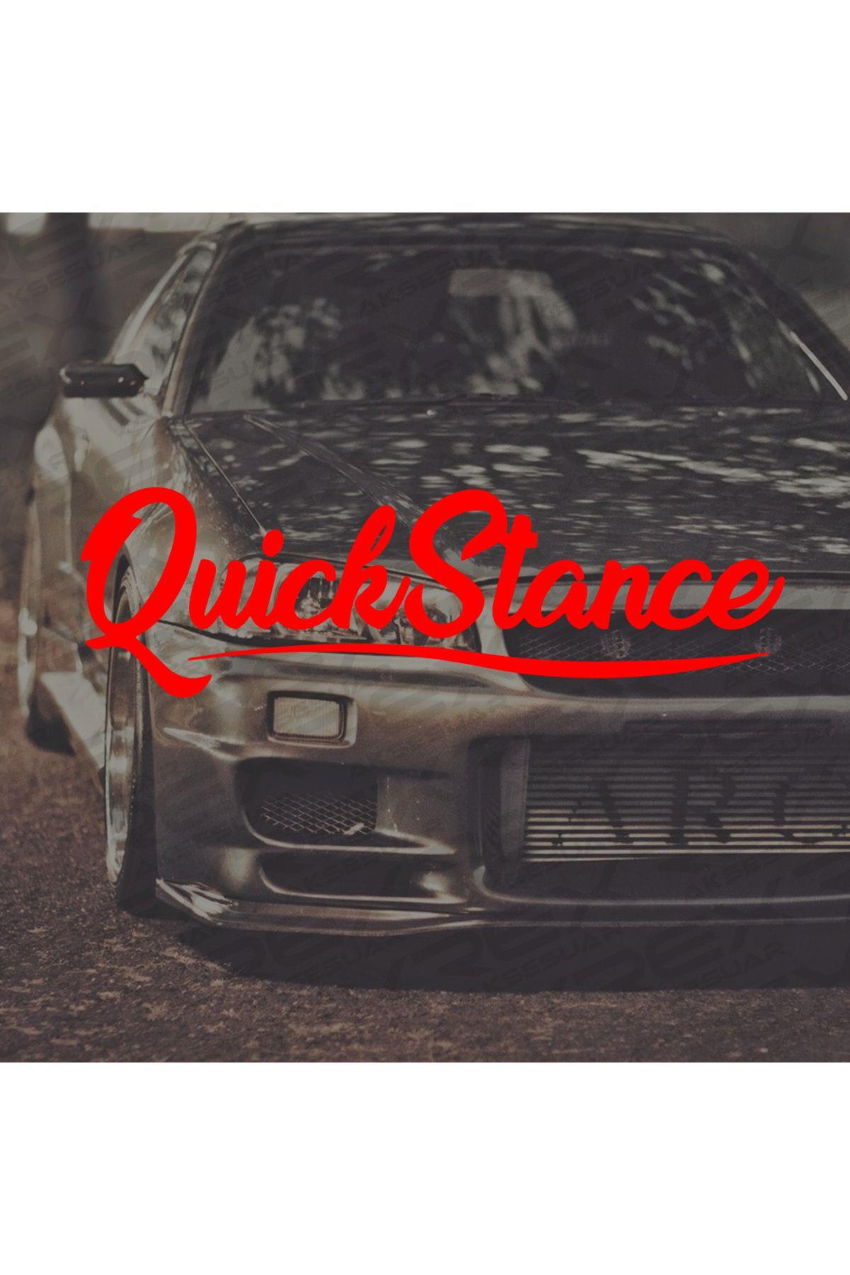 Quick Stance Oto Sticker Araba Sticker Oto Cam Yazı Araba Cam Yazı Sticker