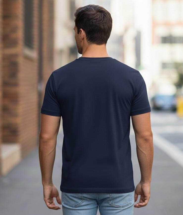 %100 Pamuklu V Yaka Slim Fit Basic Erkek T-Shirt