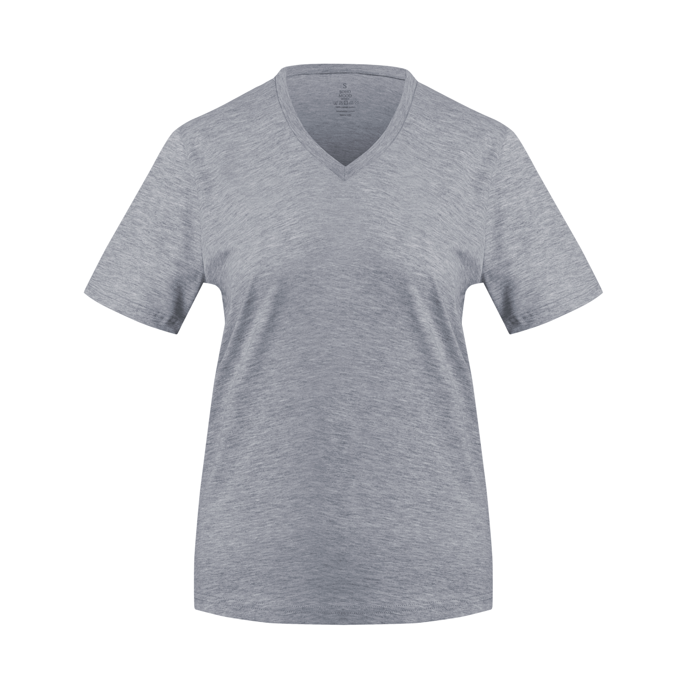 %100 Pamuklu V Yaka Slim Fit Basic Kadın T-Shirt