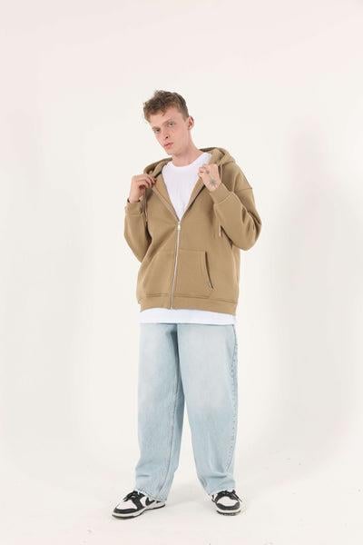 Erkek Comfort Basıc Eşofman Üstü Fermuarlı