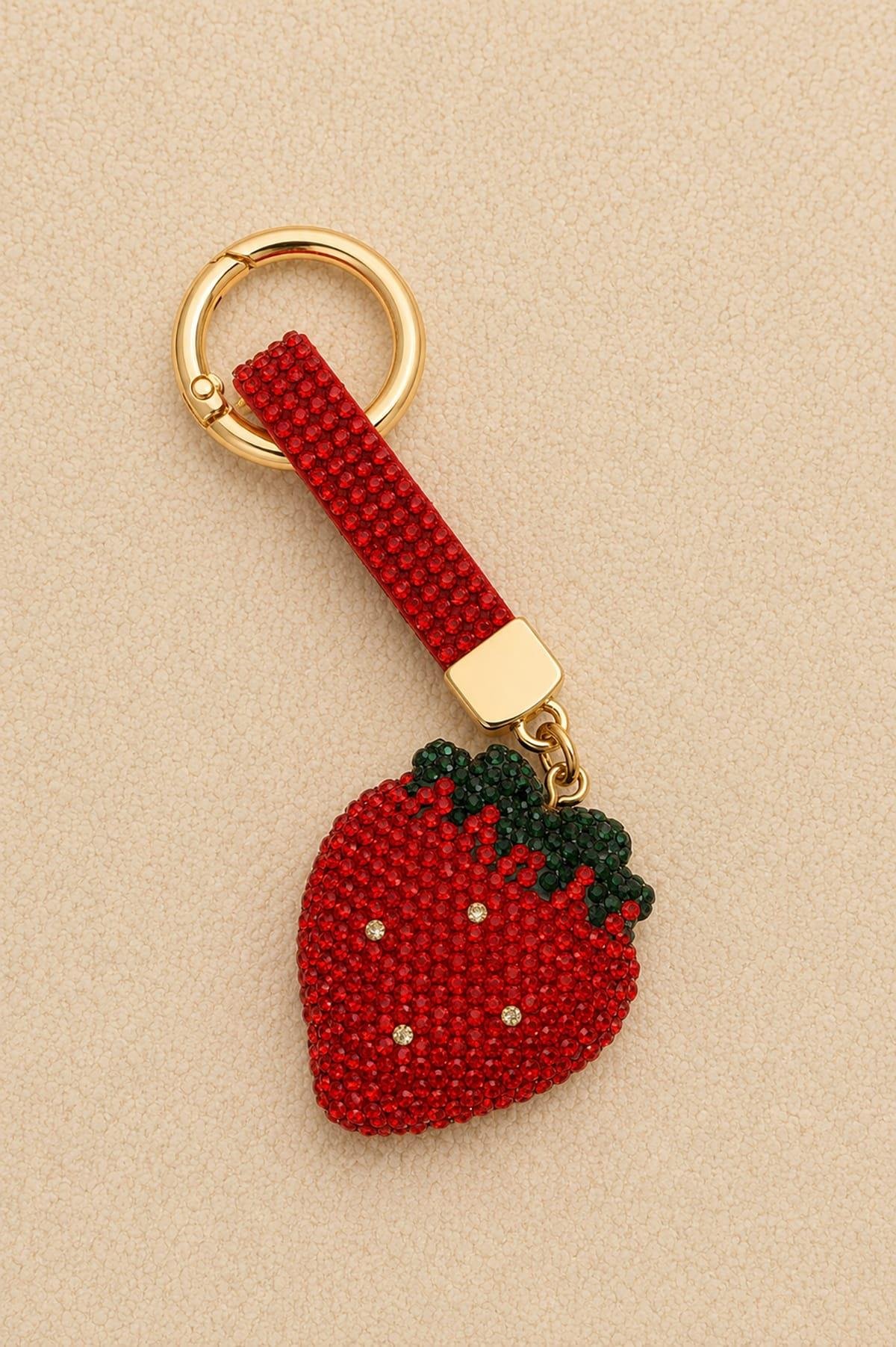 La'Graccio Paris Taşlı Çilek Charm