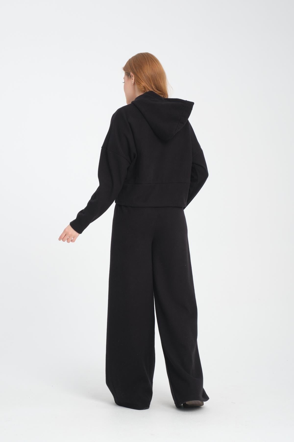 Selanik Kumaş Kapüşonlu Sweatshirt