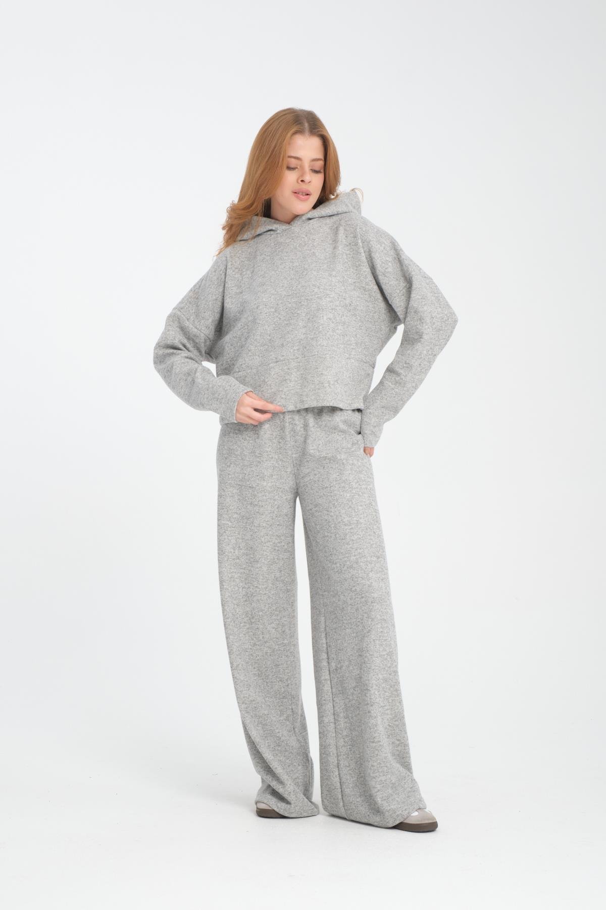 Selanik Kumaş Kapüşonlu Sweatshirt