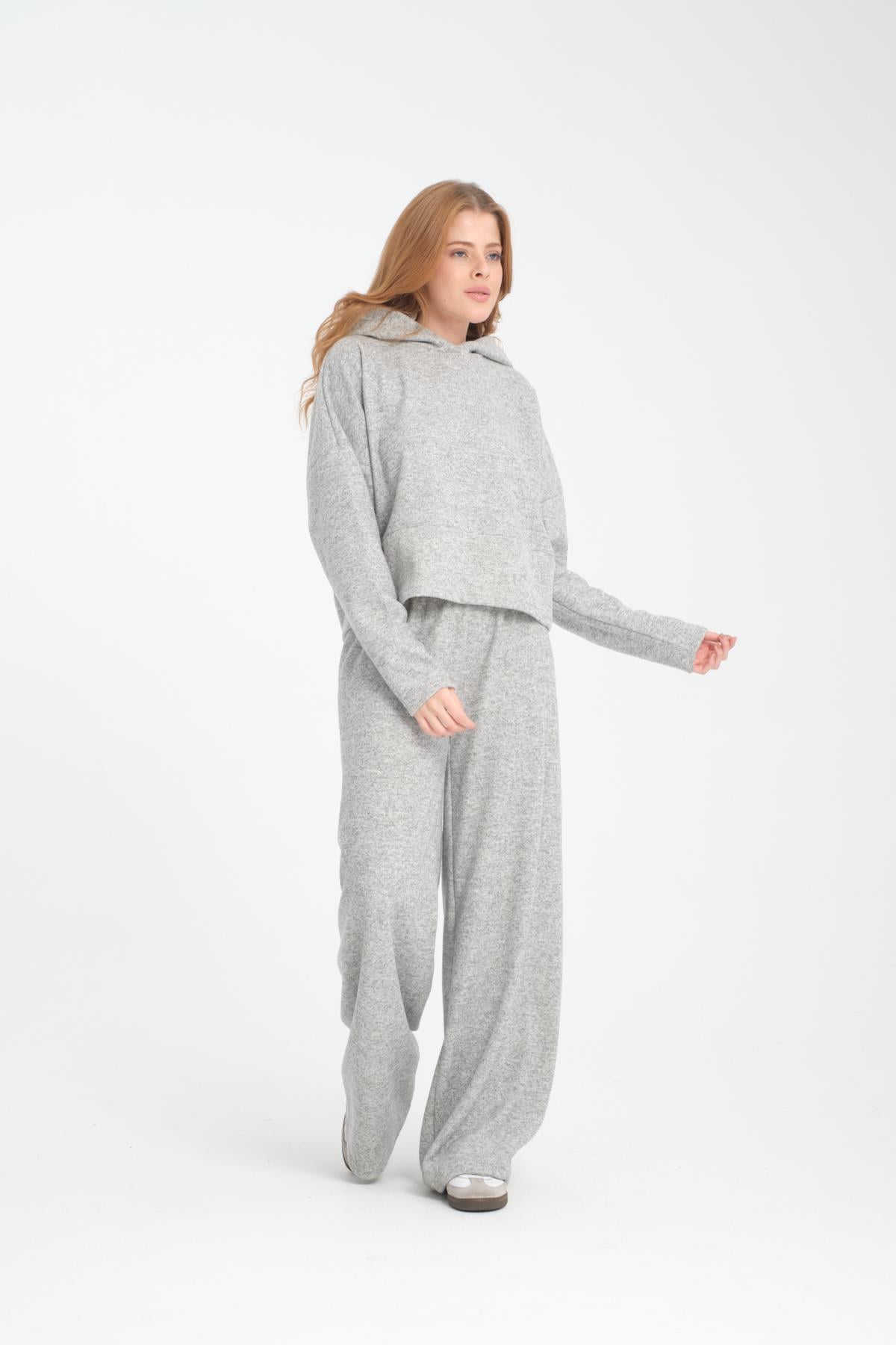 Selanik Kumaş Kapüşonlu Sweatshirt