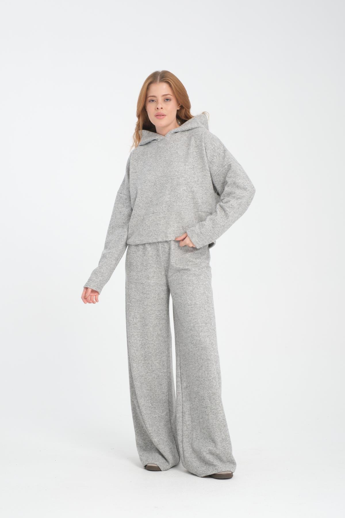 Selanik Kumaş Kapüşonlu Sweatshirt