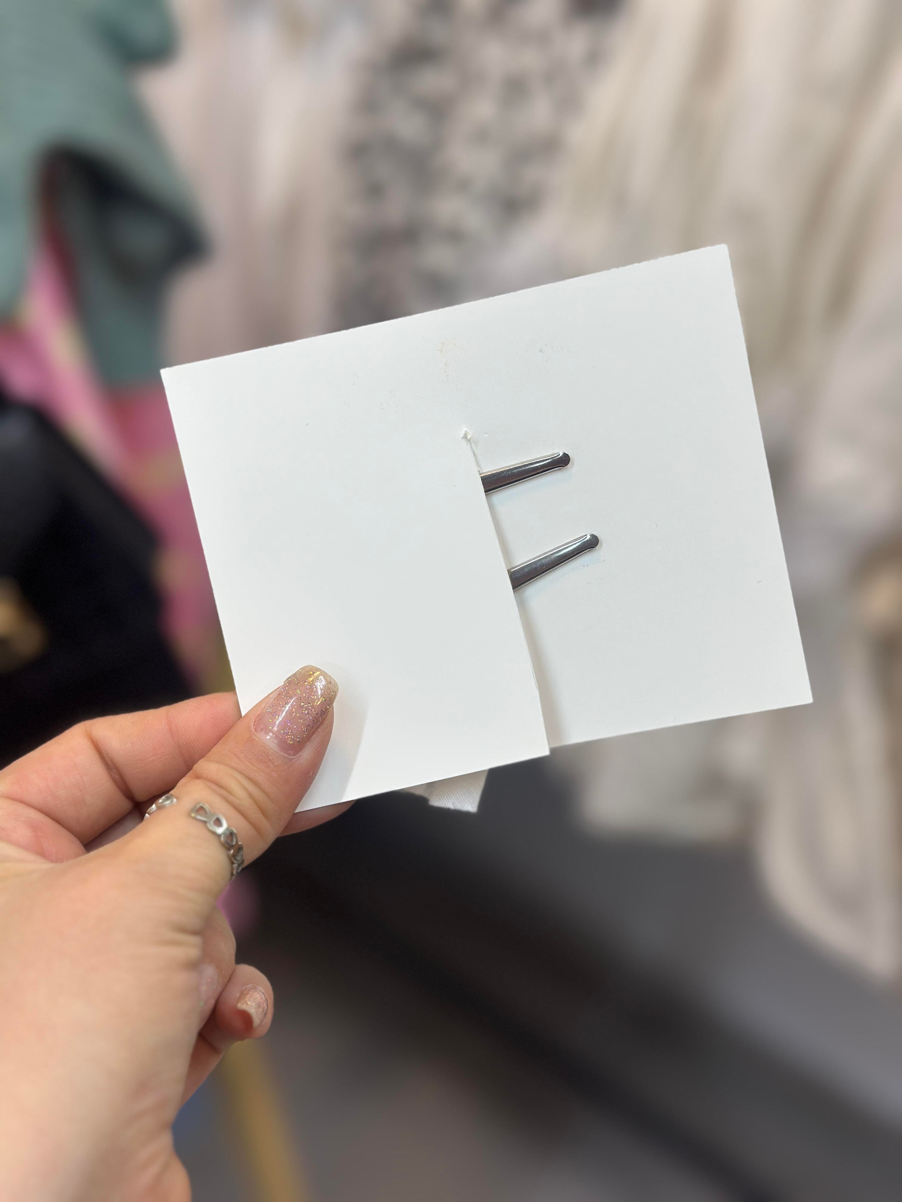 2'Li Pudra Ekru Klips Set