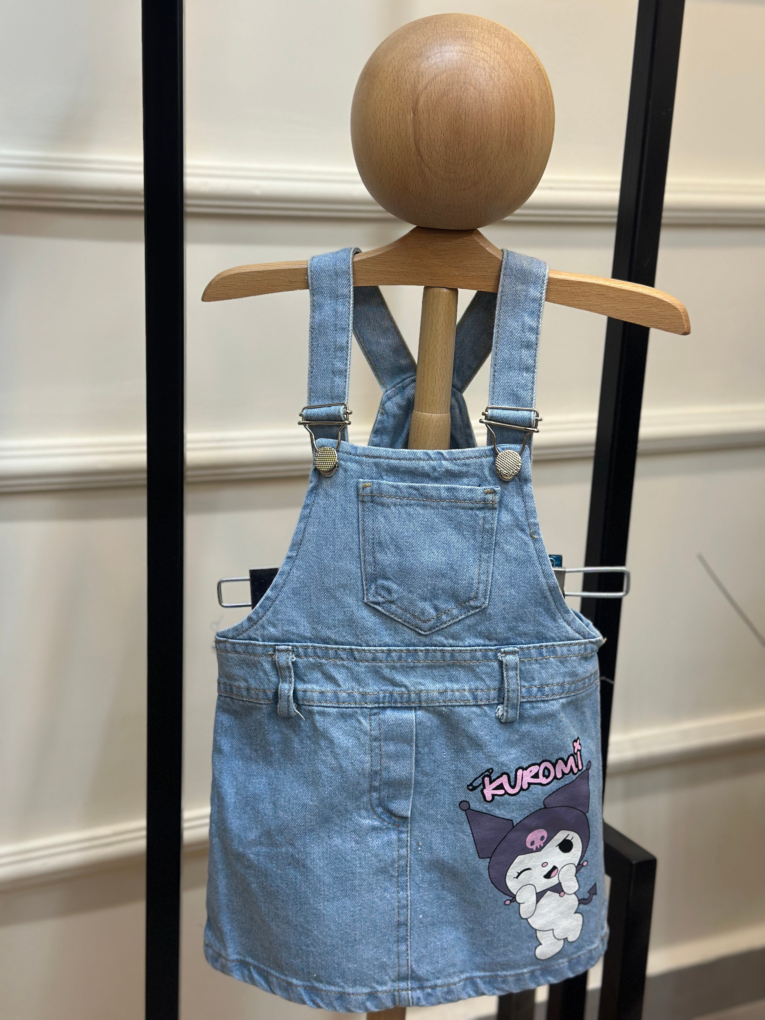 3-7 Yaş Kuromi Jean Salopet
