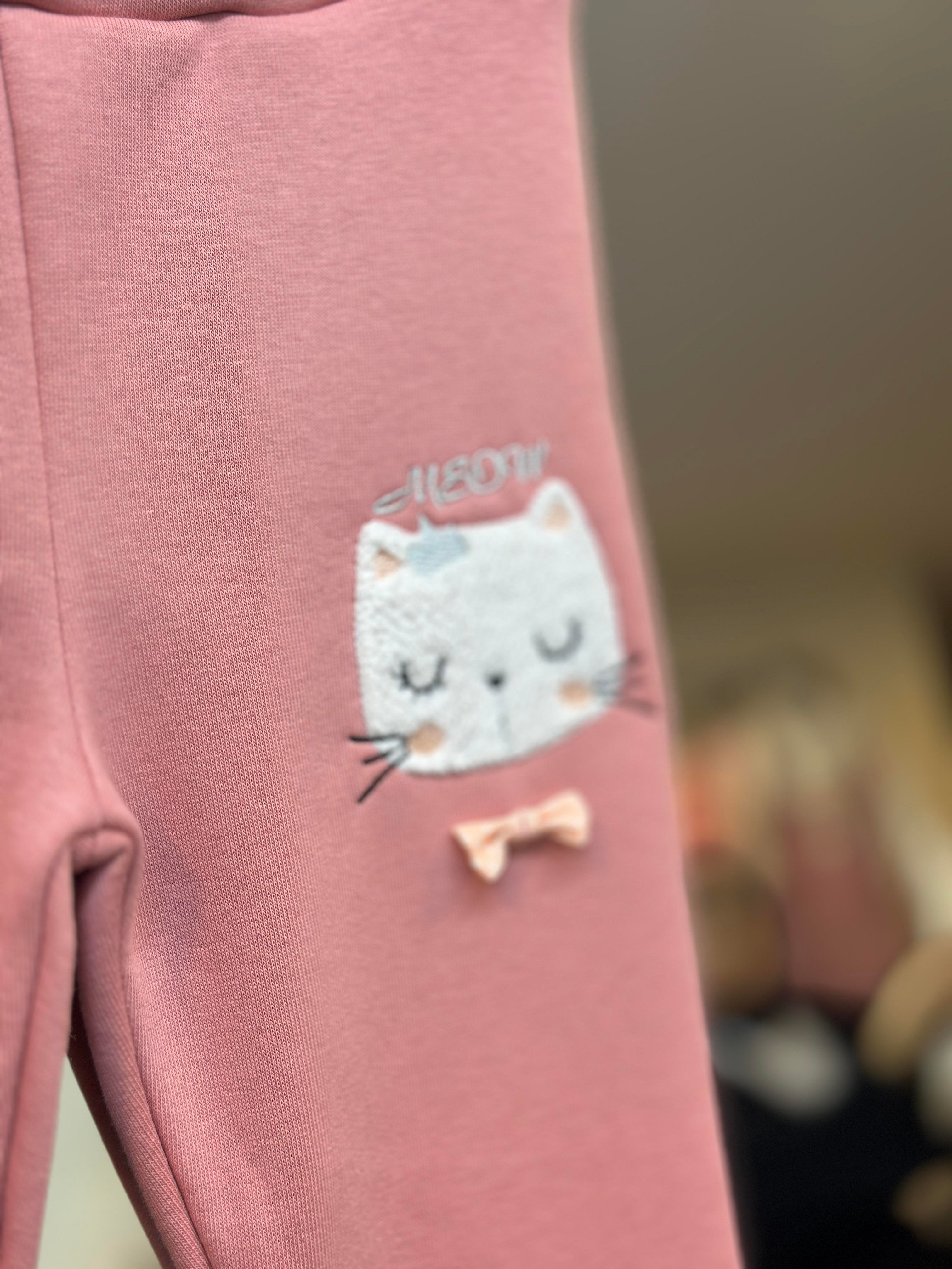 4-9 Yaş Gül Kurusu Cat Şardonlu Tayt