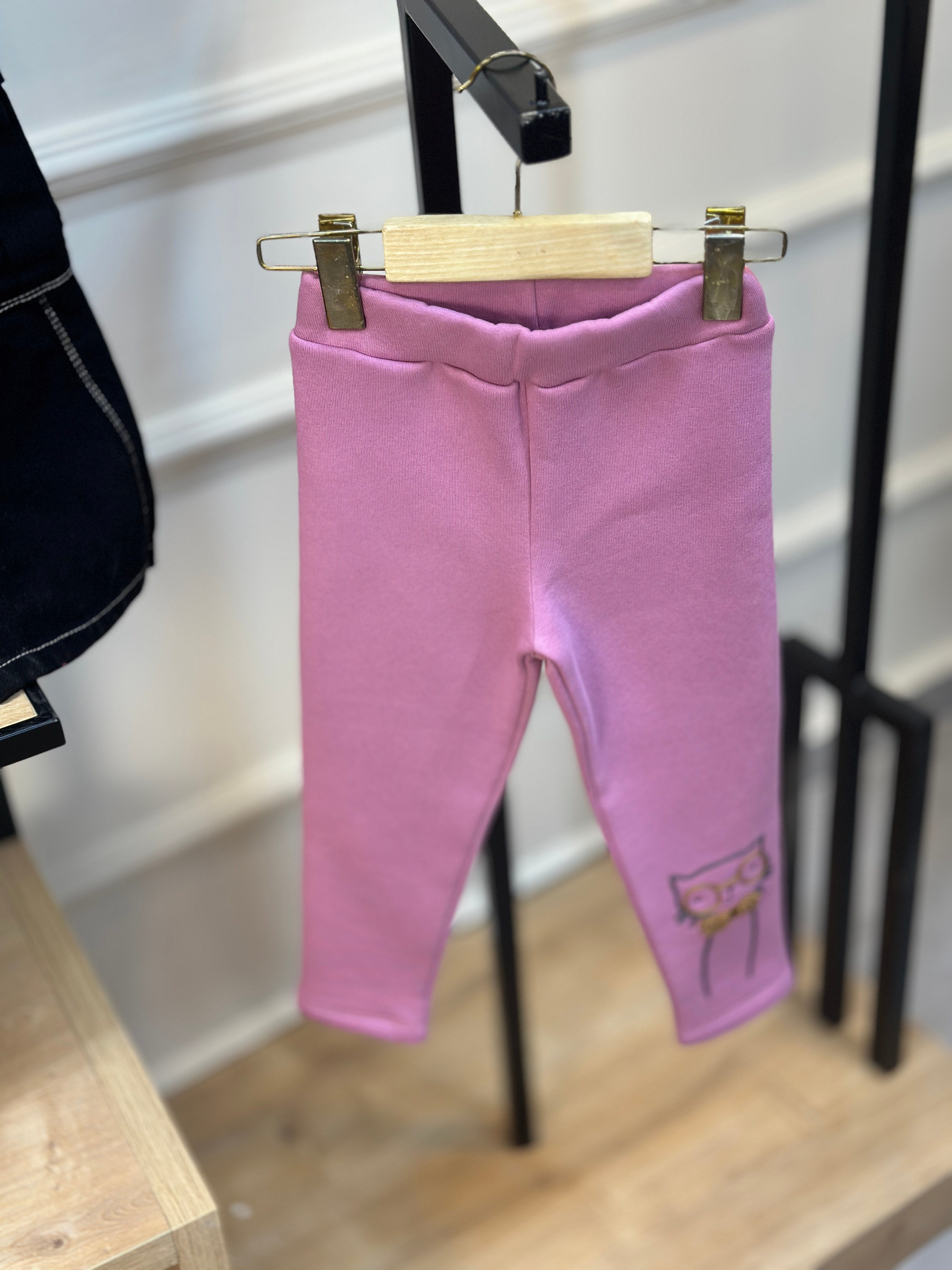 4-9 Yaş Şardonlu Pembe  Kedi Tayt