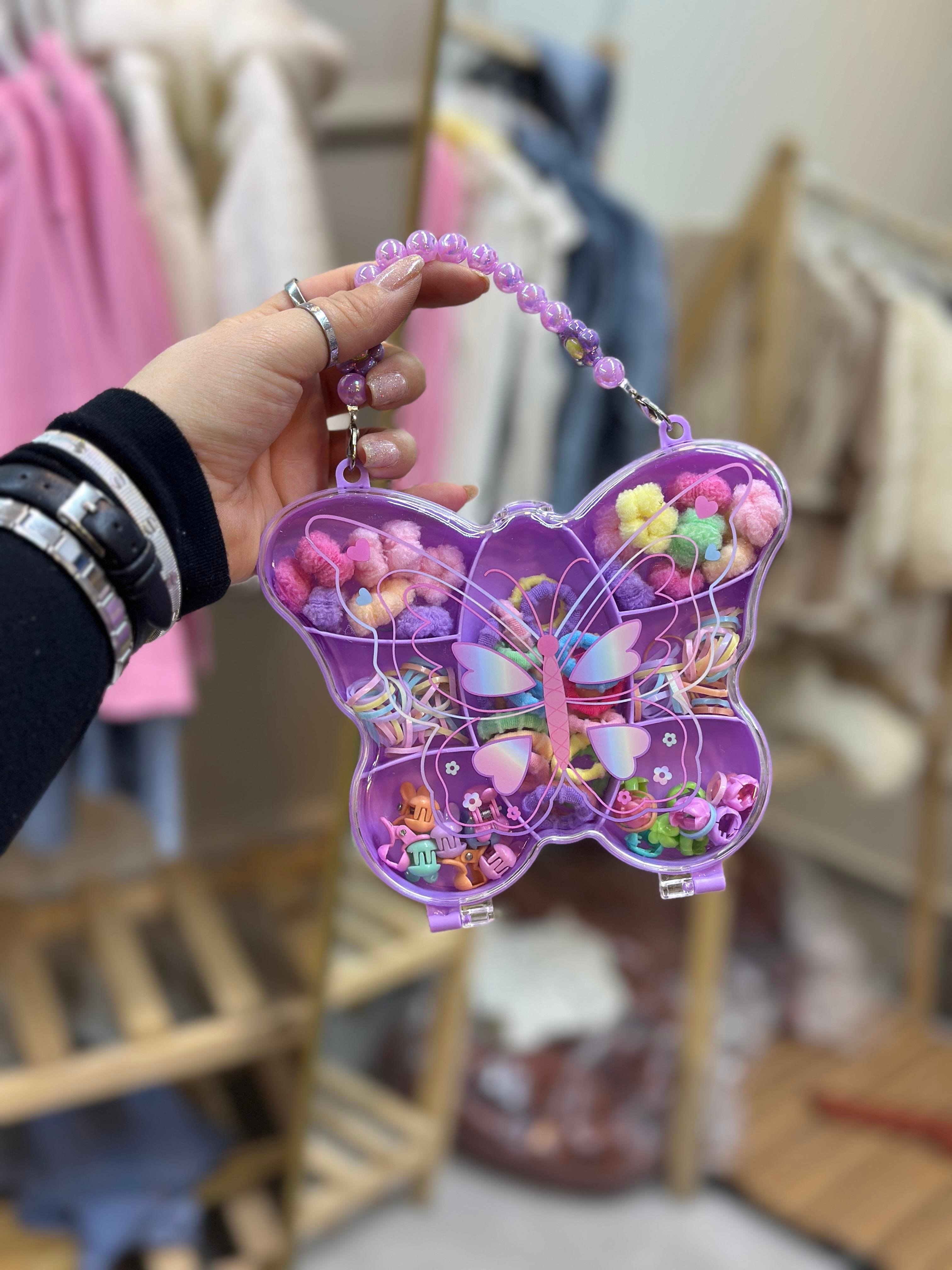 Çantalı Kelebek Model Sak Aksesuar Seti 