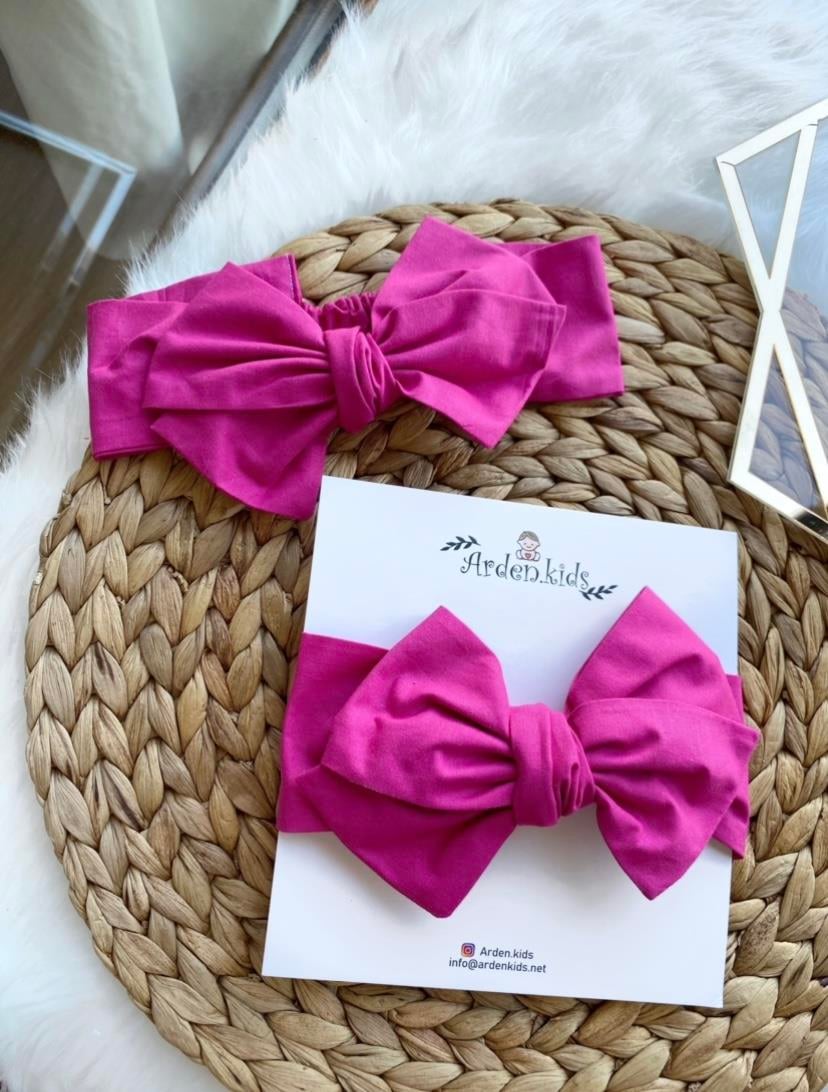 Fuşya İri Fiyonk Bandana