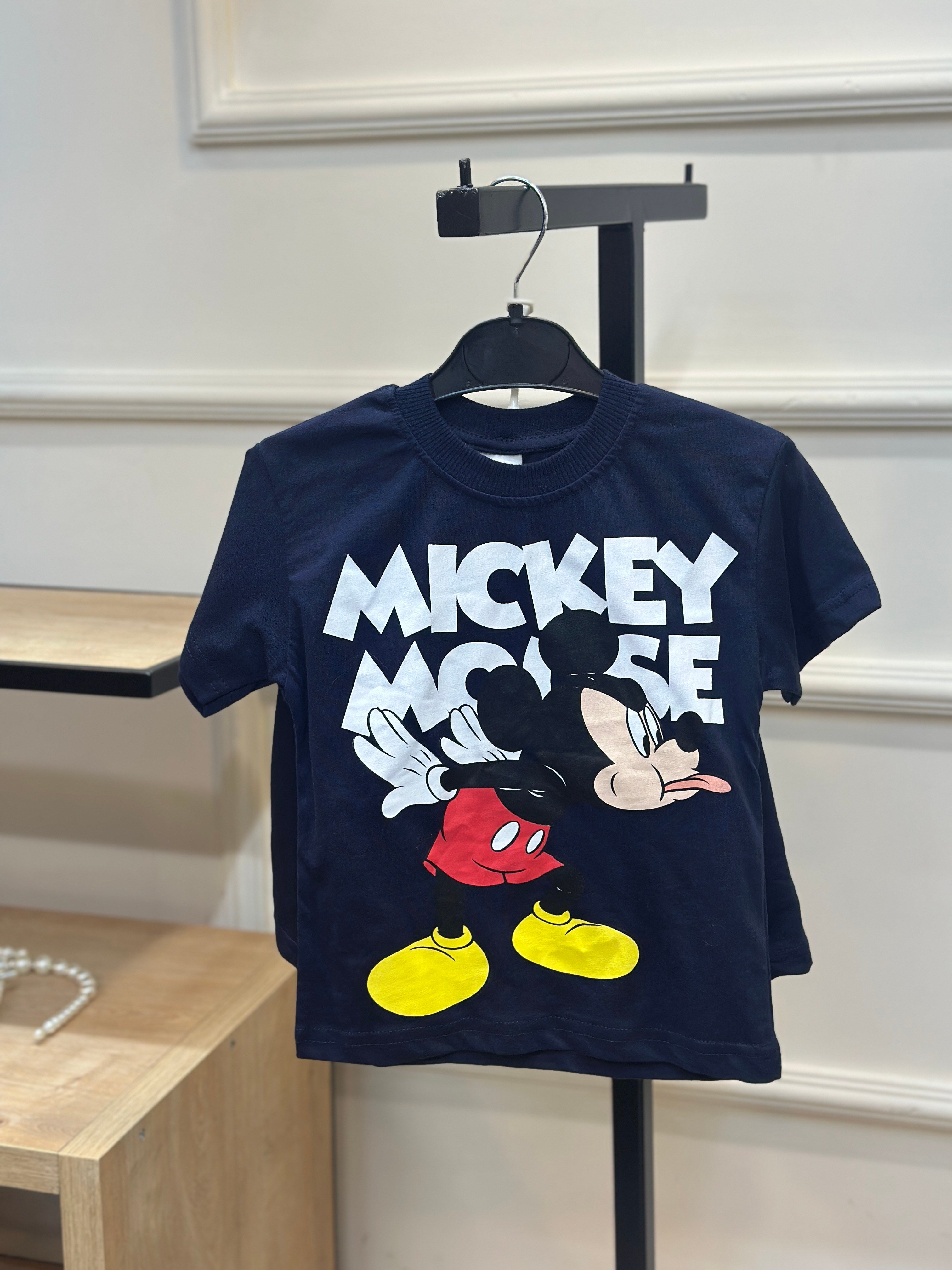 Minnie Mouse Lacivert Şortlu takım