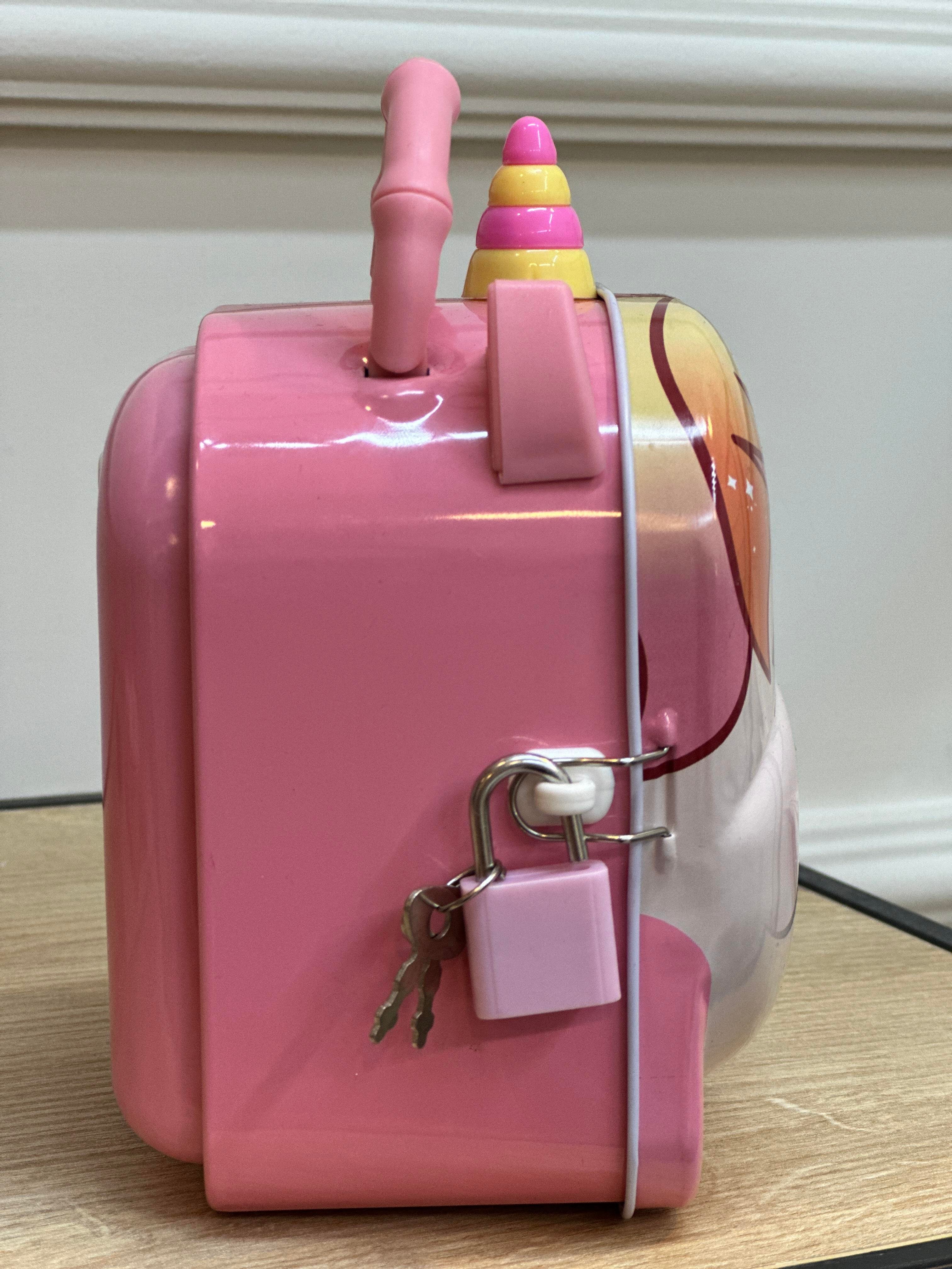 Pembe Unıcorn Anahtarlı Kumbara