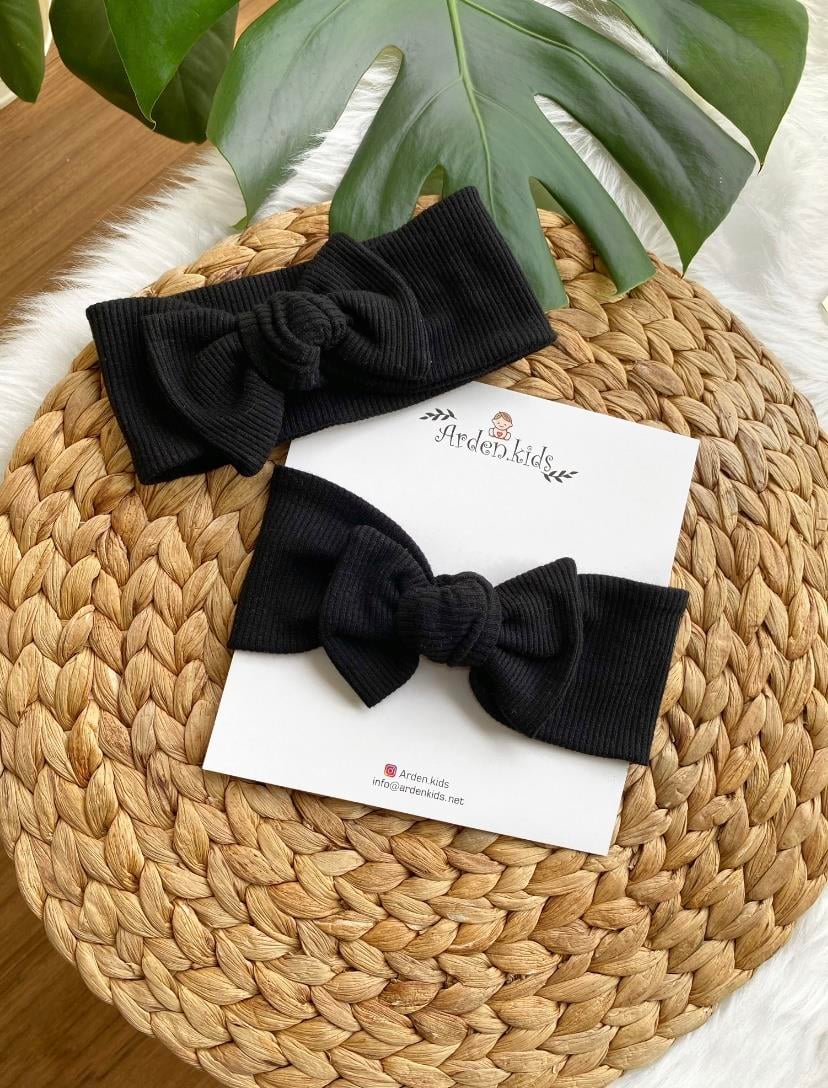 Siyah Ribana Bebek Bandana