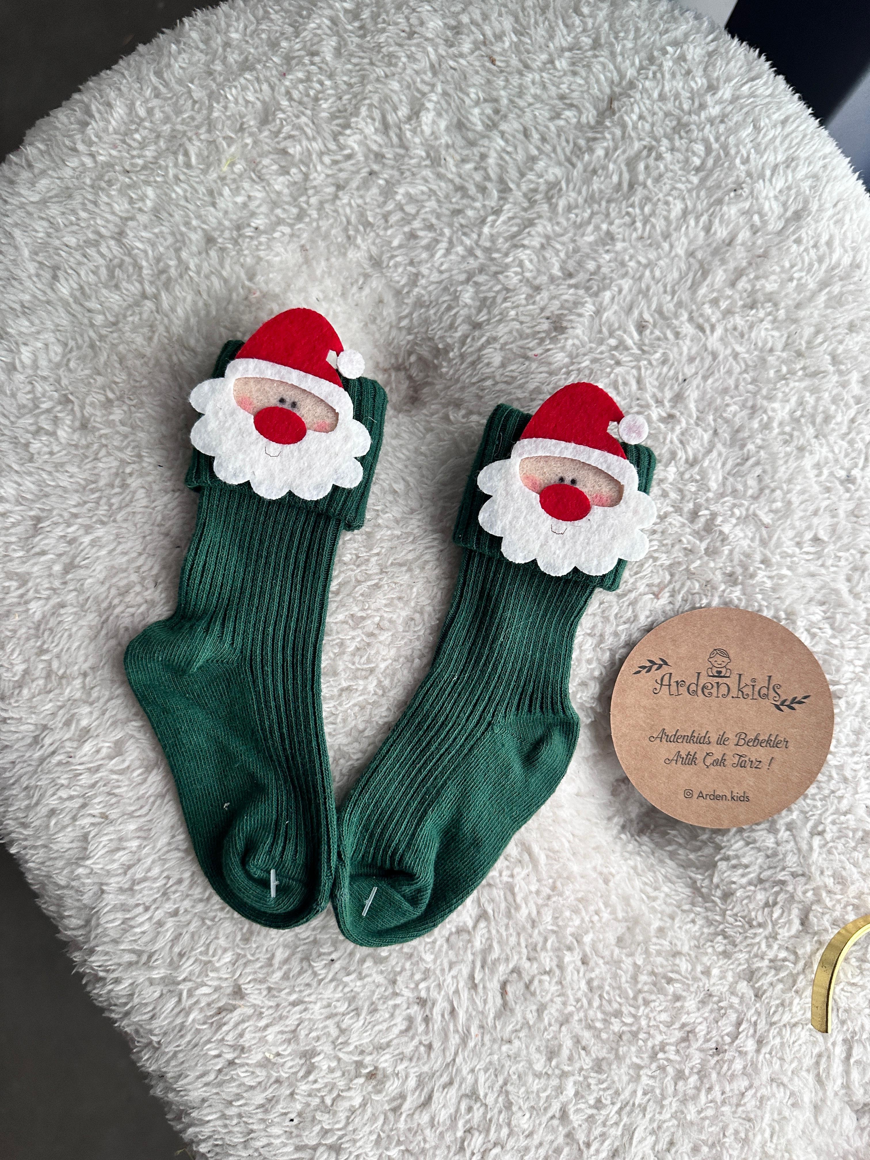 Zümrüt Yeşili Noel Baba Çorap