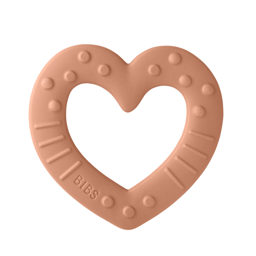 Bibs Baby Bitie Diş Kaşıyıcı Heart | Peach