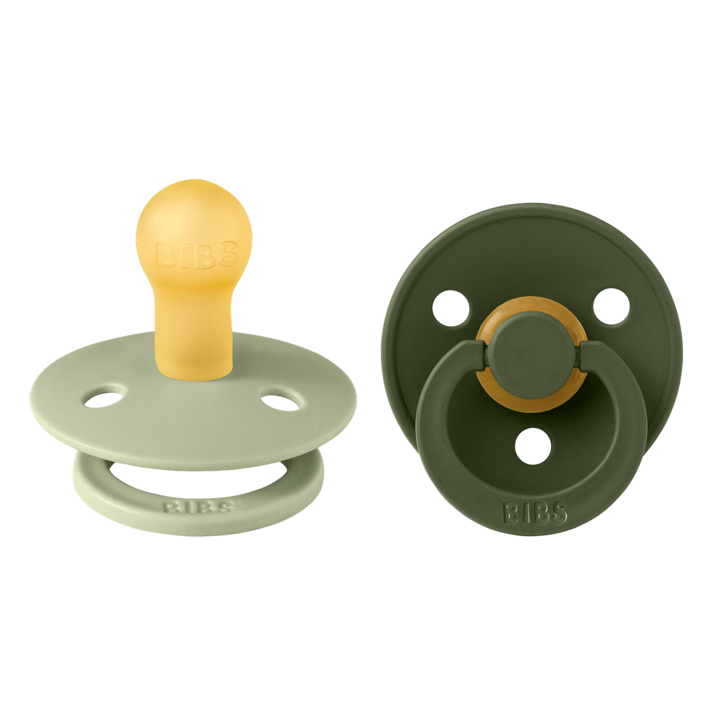 Bibs Colour 2'li Kauçuk Emzik - Size 1 | Sage & Hunter Green