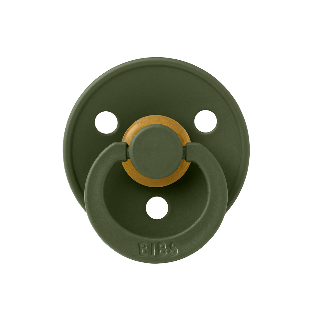 Bibs Colour Kauçuk Emzik - Size 1 | Hunter Green