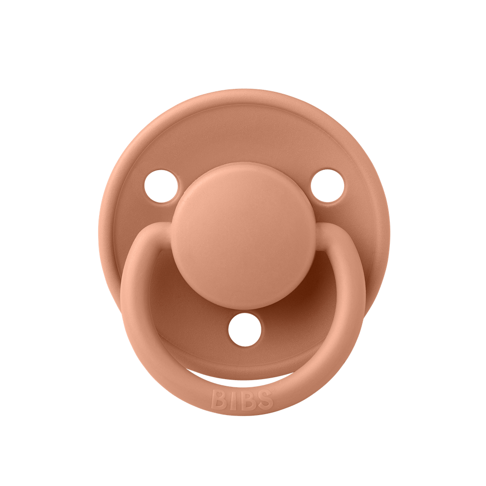 Bibs De Lux Kauçuk Emzik - Size 1 | Peach