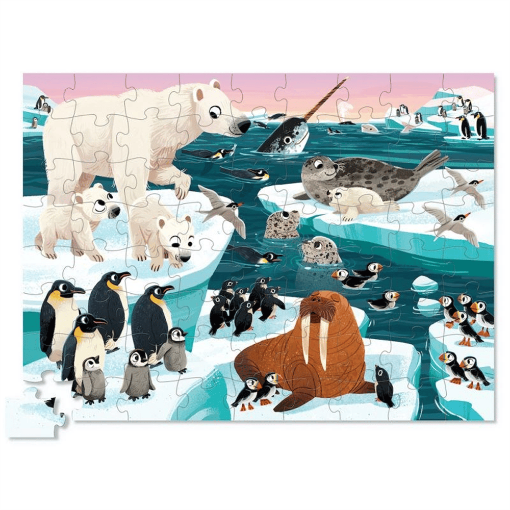 Crocodile Creek Dekoratif Puzzle - 72 Parça - Arctic Animals
