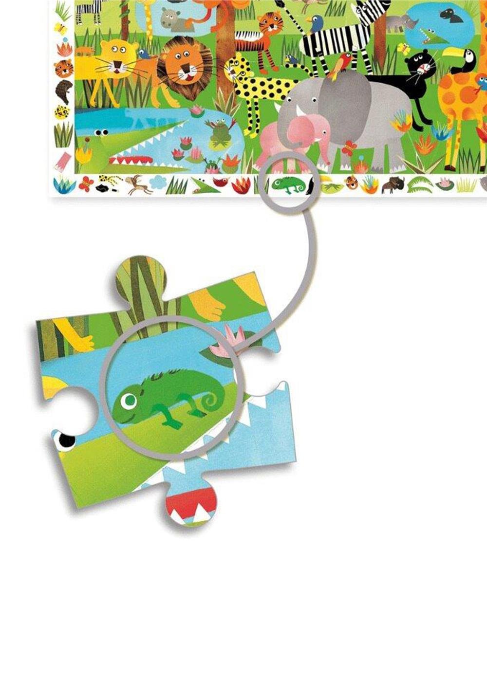 Djeco Klasik Puzzle 35 Parça - Jungle