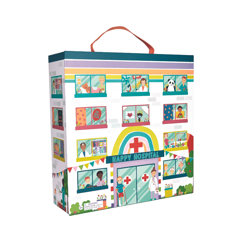 Floss & Rock Ahşap Figürlü Oyun Kutuları / Happy Hospital