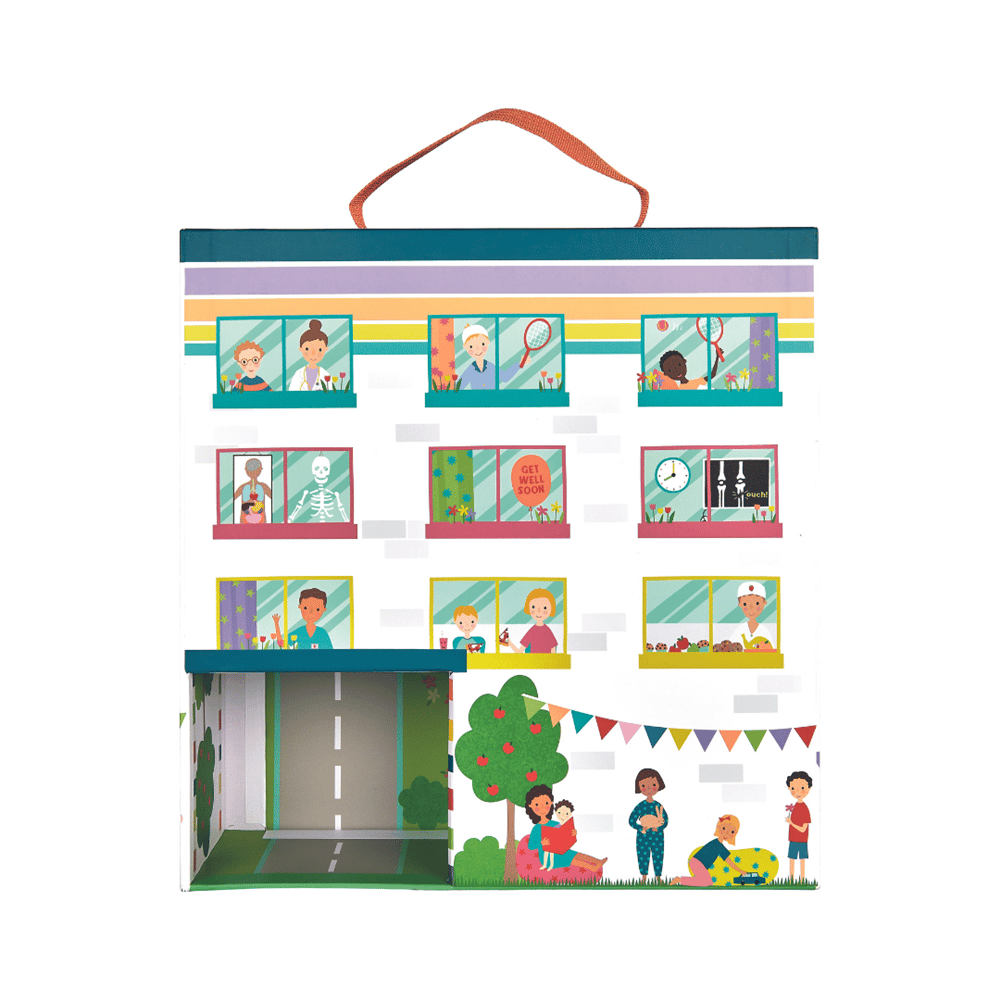 Floss & Rock Ahşap Figürlü Oyun Kutuları / Happy Hospital