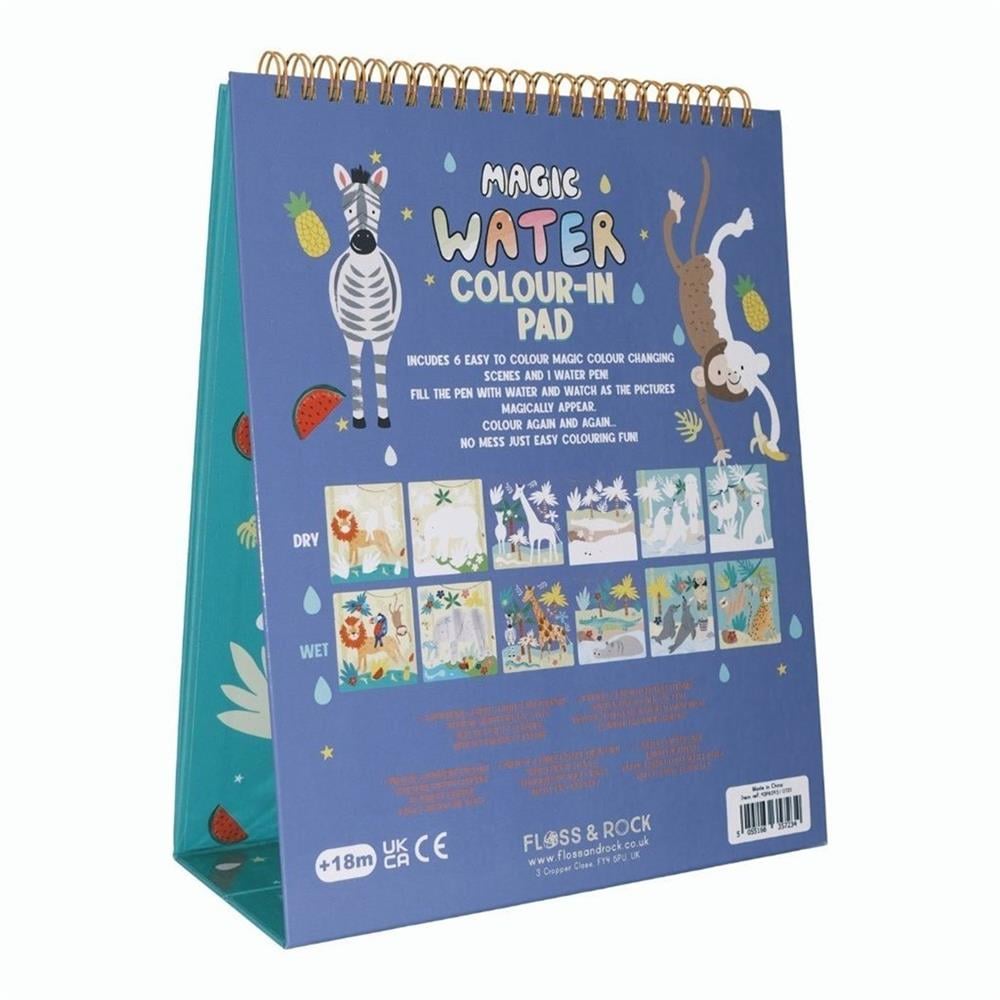 Floss & Rock Renk Değiştiren Water Magic Boyama Kitabı /Jungle