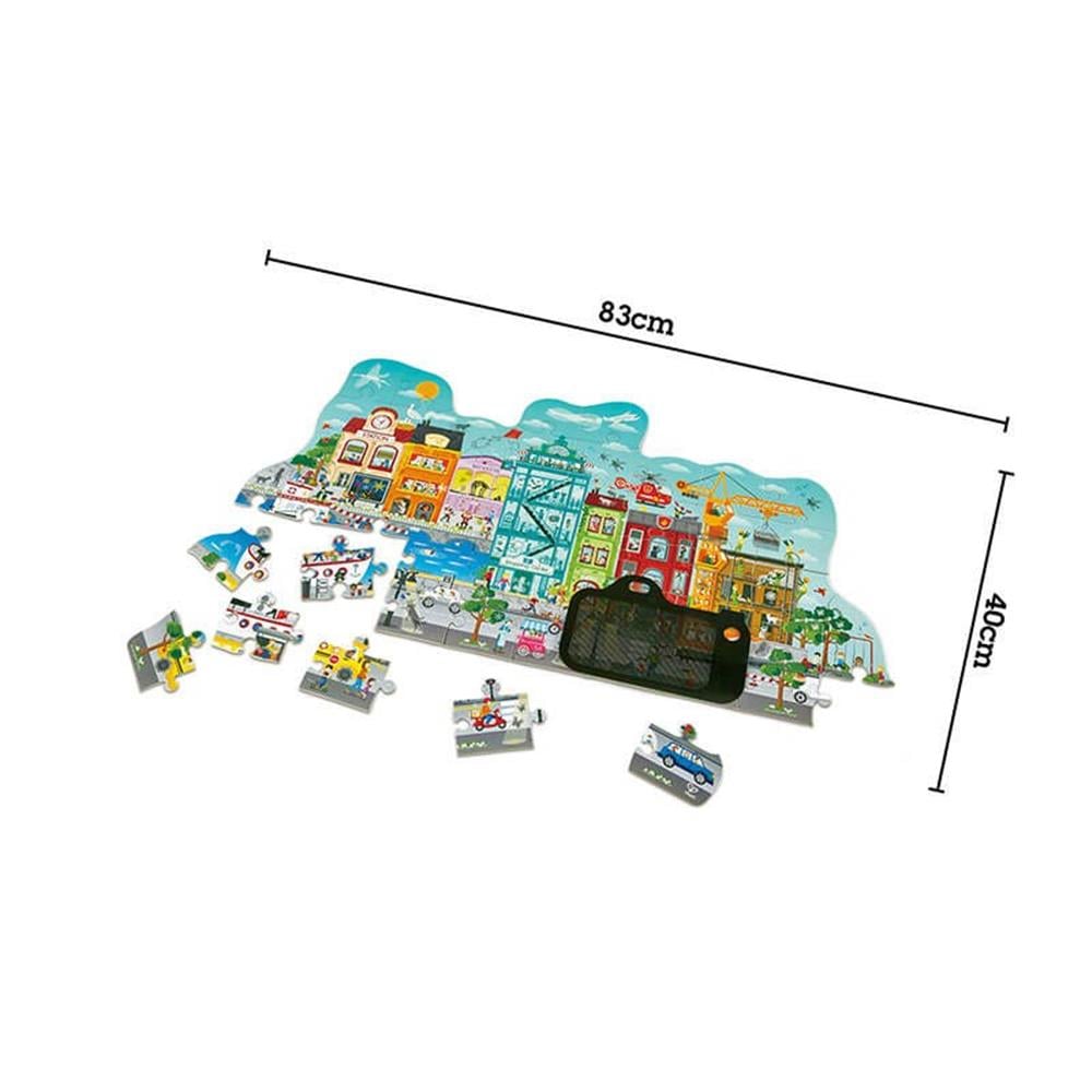 Hape Puzzle Hareketli Şehir Yapbozu