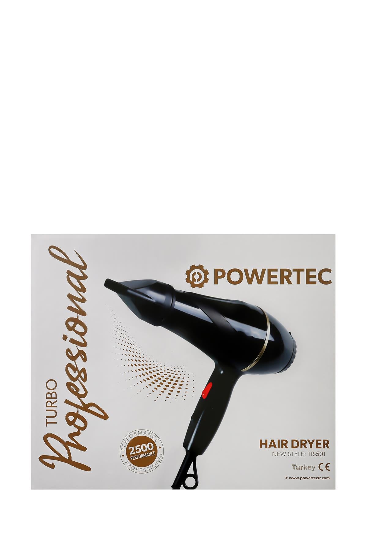 Powertec TR-501+Renkli Vigo Başlıklı Profesyonel Renkli Fön Makinesi
