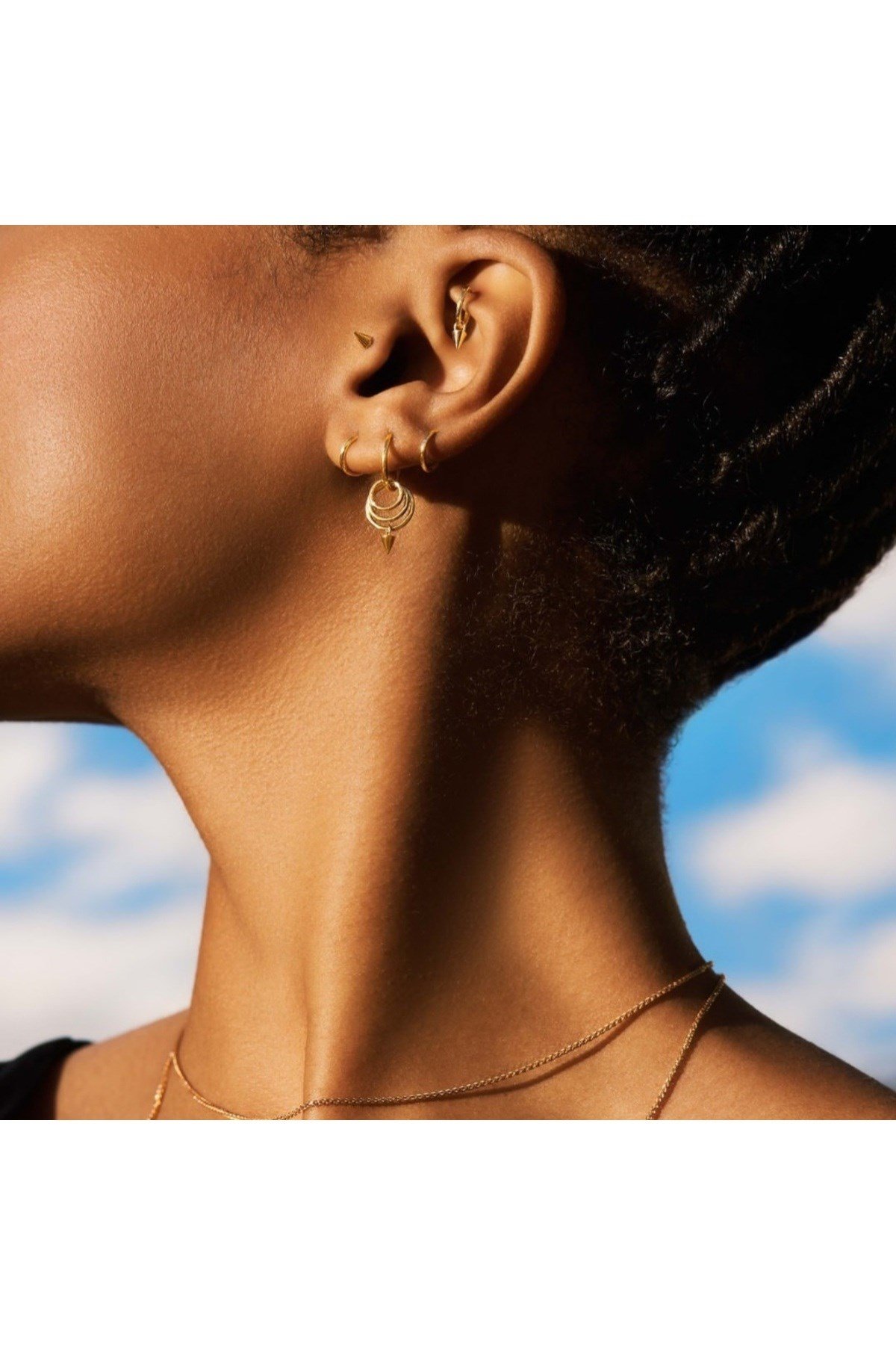 6 mm Gold Cerrahi Çelik Düz Halka Tragus Piercing Helix Kıkırdak Rook Daith