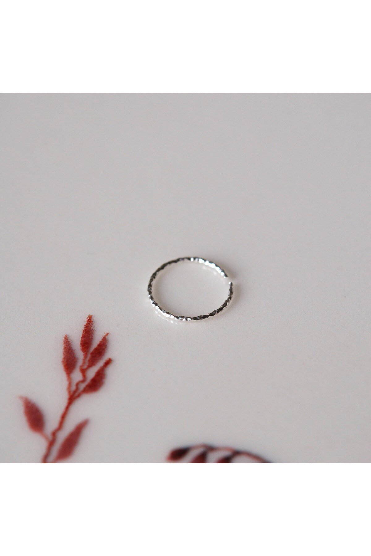 925 Ayar Gümüş Burgu Halka Hızma Burun Piercing 9 mm