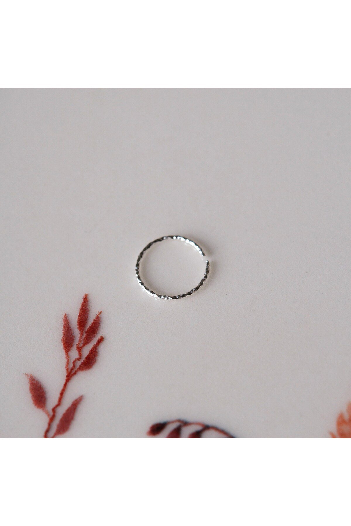 925 Ayar Gümüş Burgu Halka Hızma Burun Piercing 9 mm