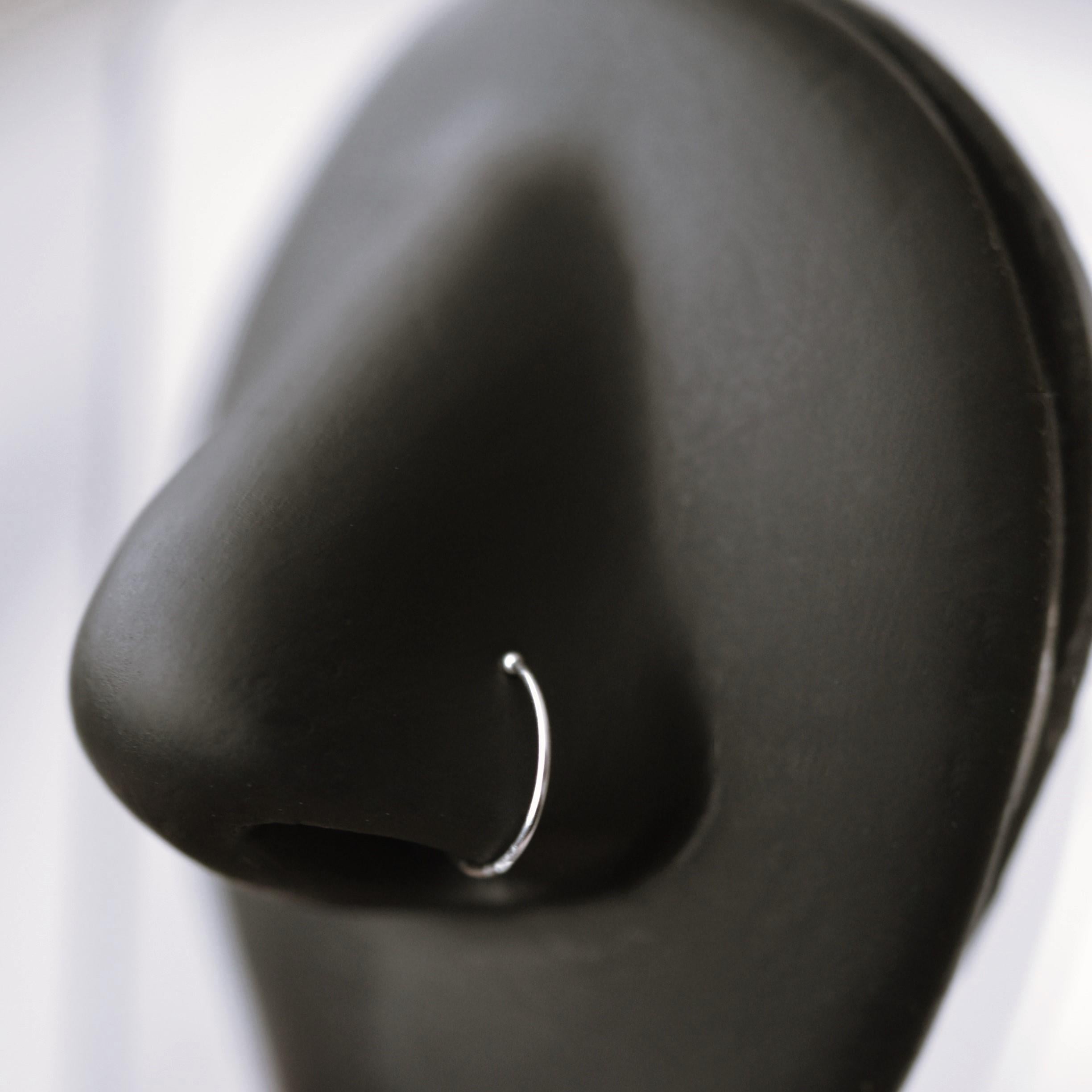 925 Ayar Gümüş Sıkıştırmalı Halka Hızma Delik Gerektirmeyen Hızma Fake Piercing