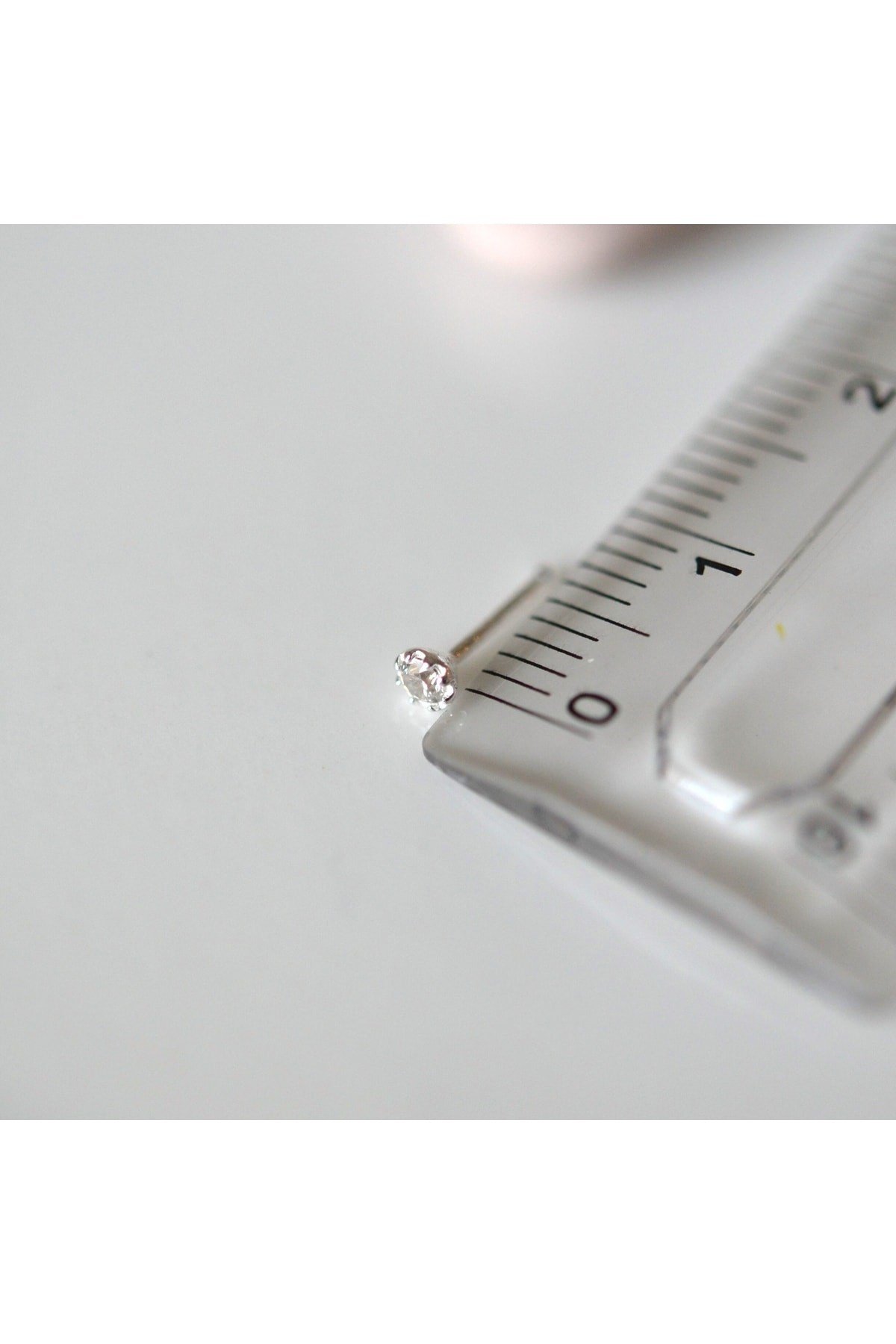 925 Ayar Tektaş Hızma Burun Piercing 2 Mm