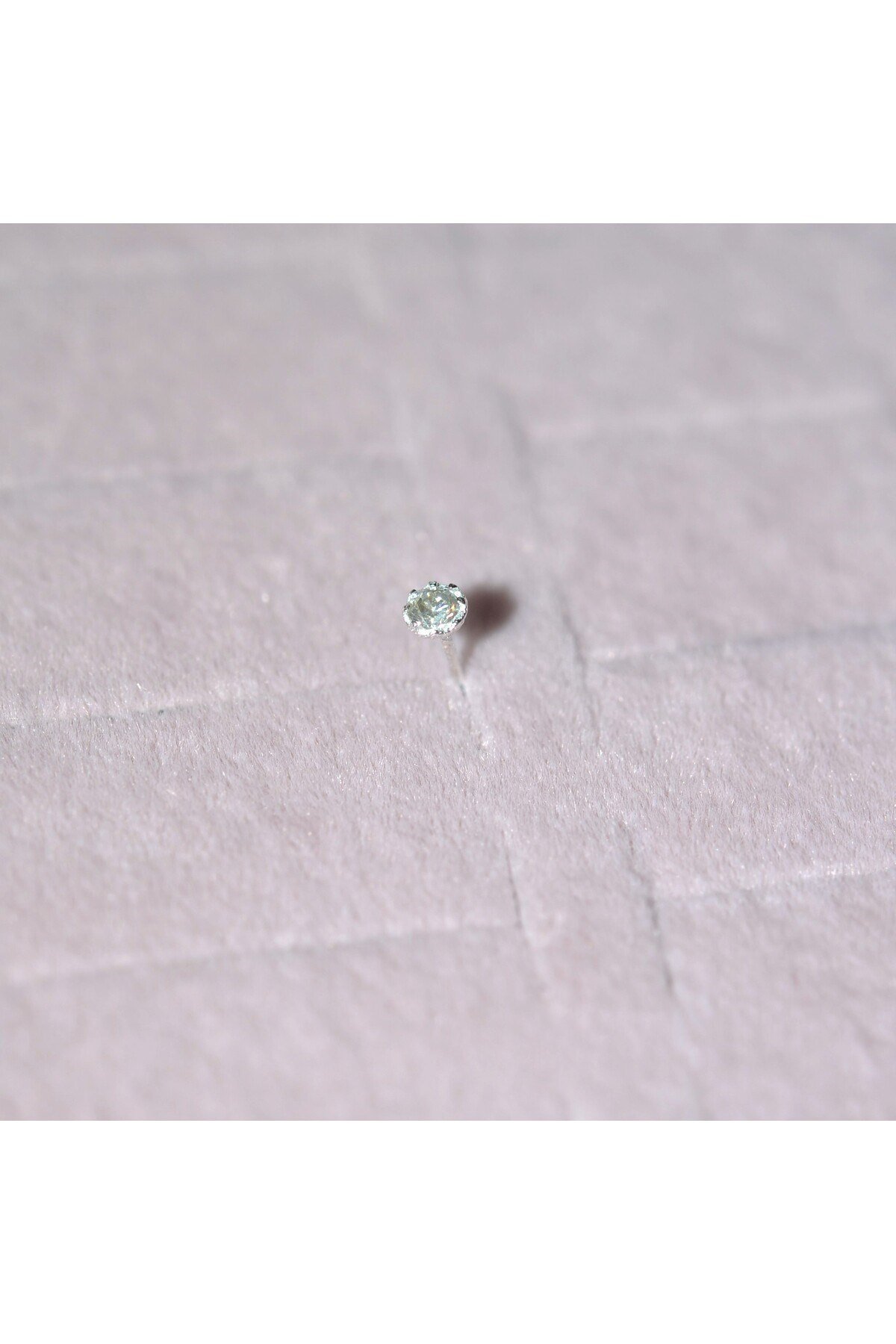 925 Ayar Tektaş Hızma Burun Piercing 3 mm