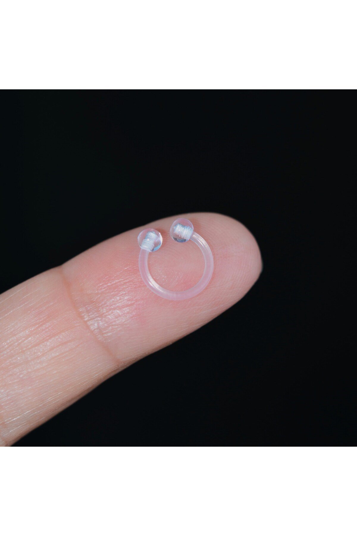 Alerji Yapmayan Bioplast Esnek Piercing Silikon Piercing Tragus Helix Kıkırdak