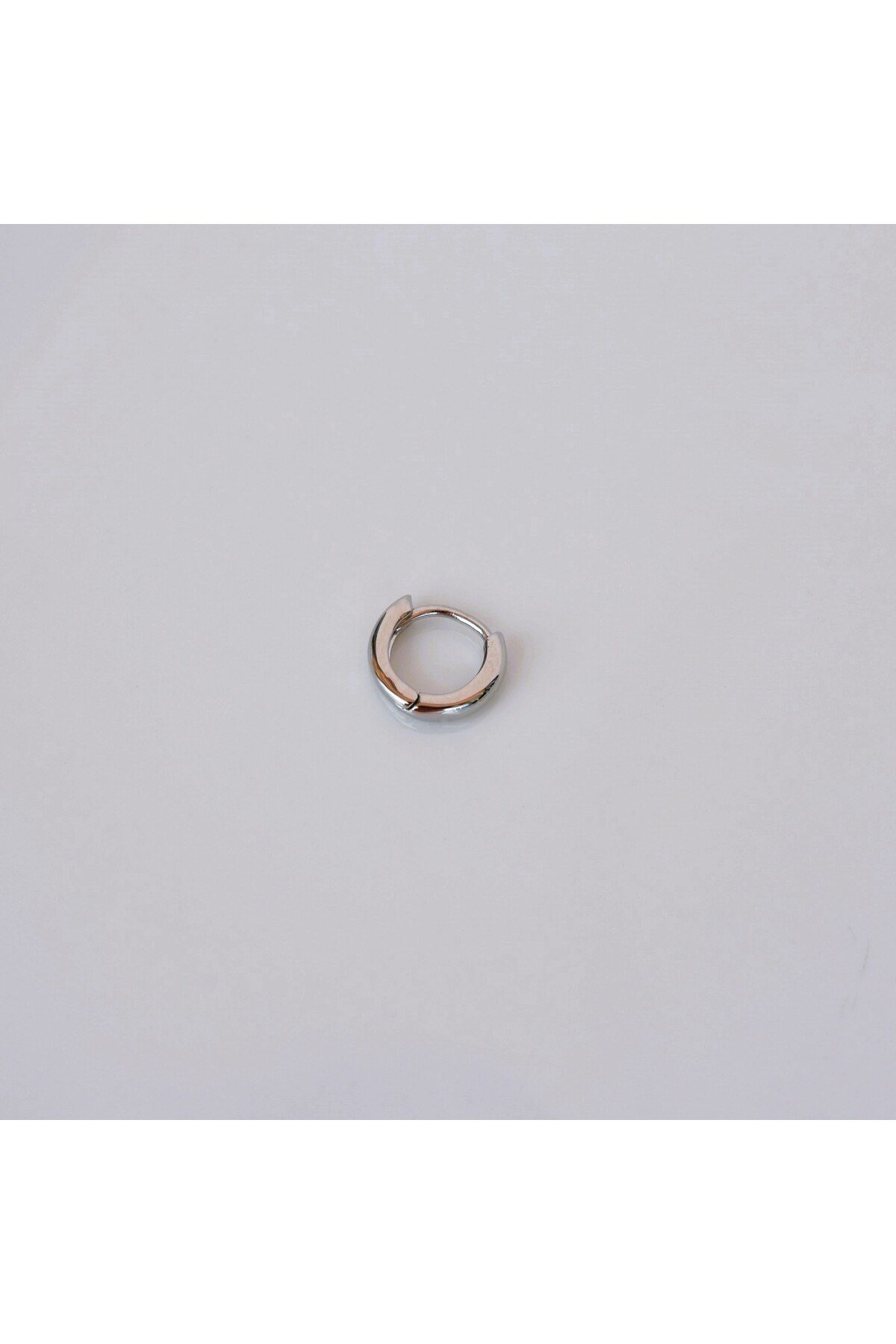 Çelik Düz Halka Tragus Helix Kıkırdak Lobe Piercing Silver Renk