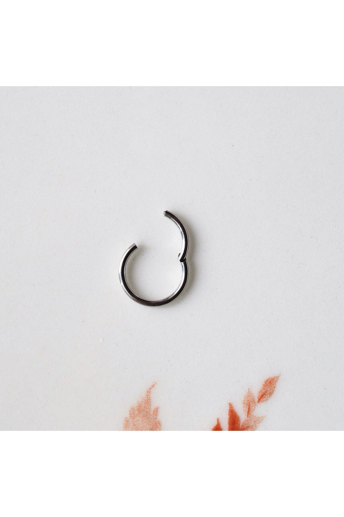 Cerrahi Çelik Erkek Piercing Küpe 12 mm Halka Model TEK ADET