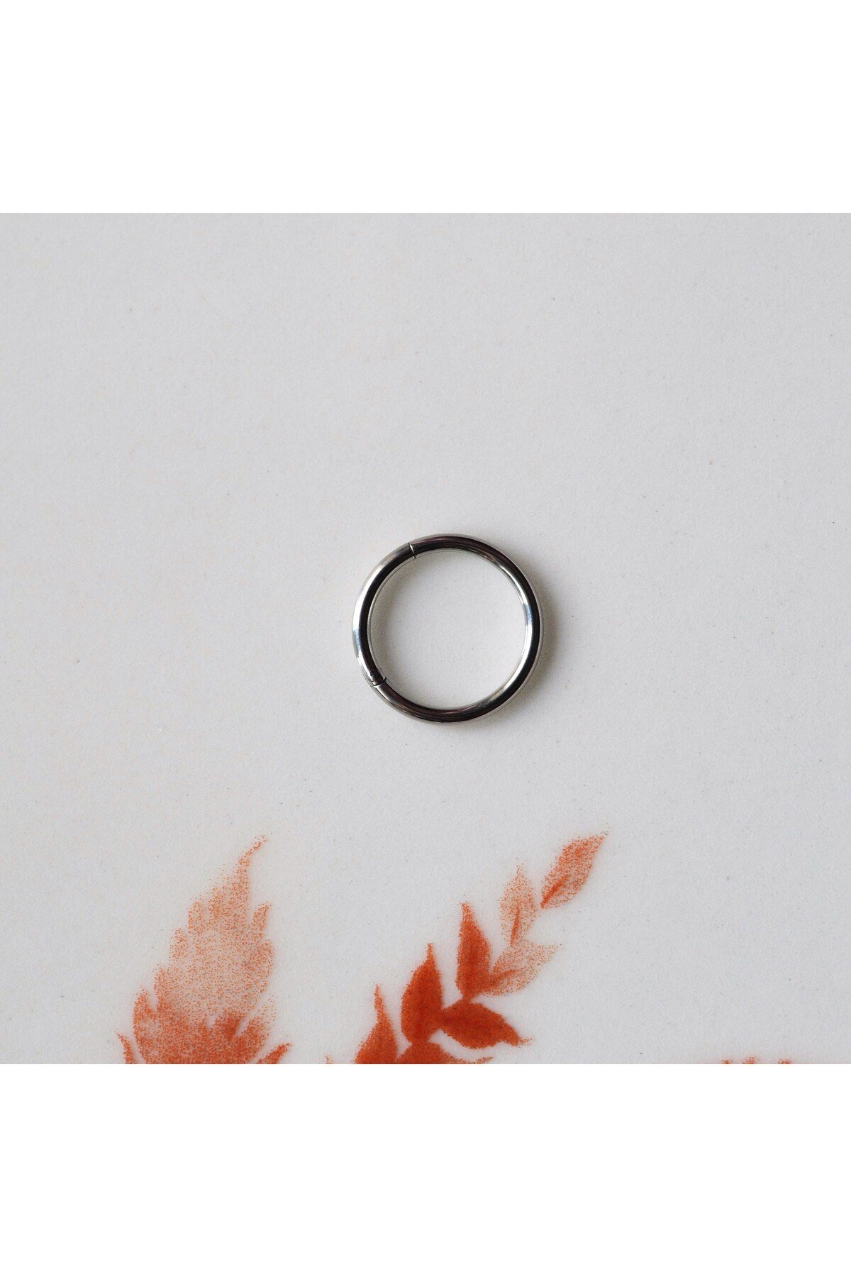 Cerrahi Çelik Erkek Piercing Küpe 12 mm Halka Model TEK ADET