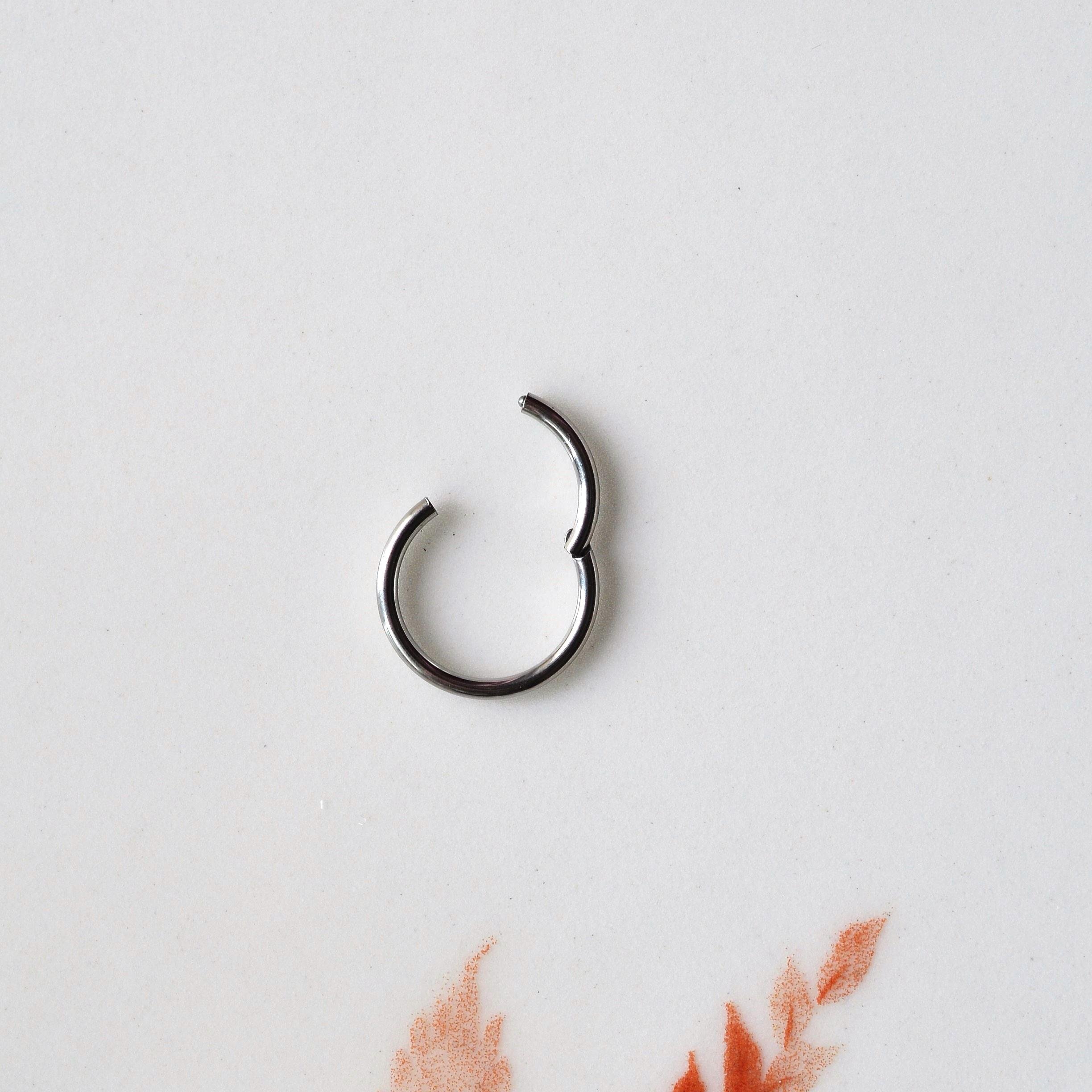 Cerrahi Çelik Erkek Piercing Küpe 12 mm Halka Model