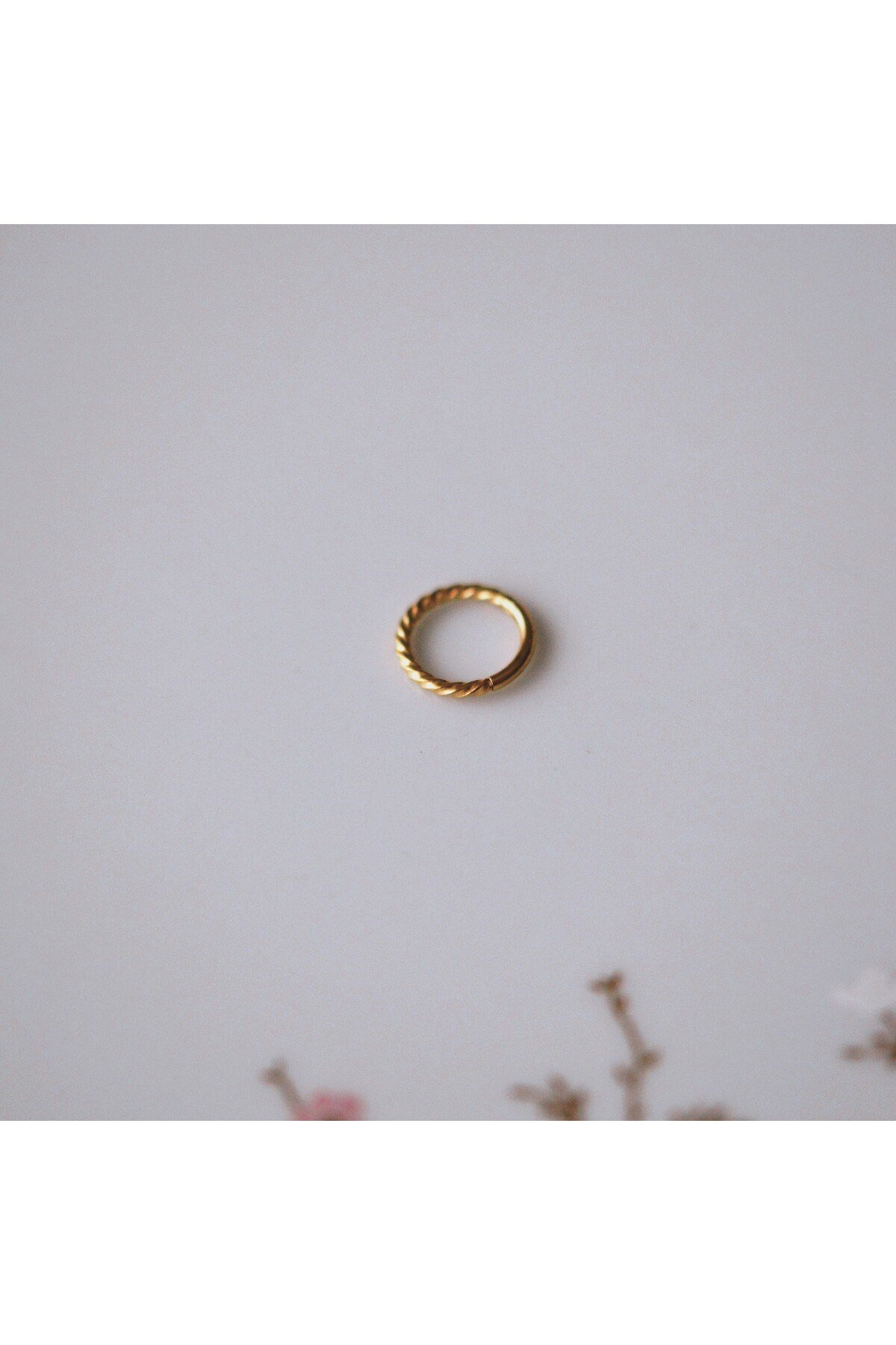 Cerrahi Çelik Gold Burgu Tragus Helix Piercing Kıkırdak