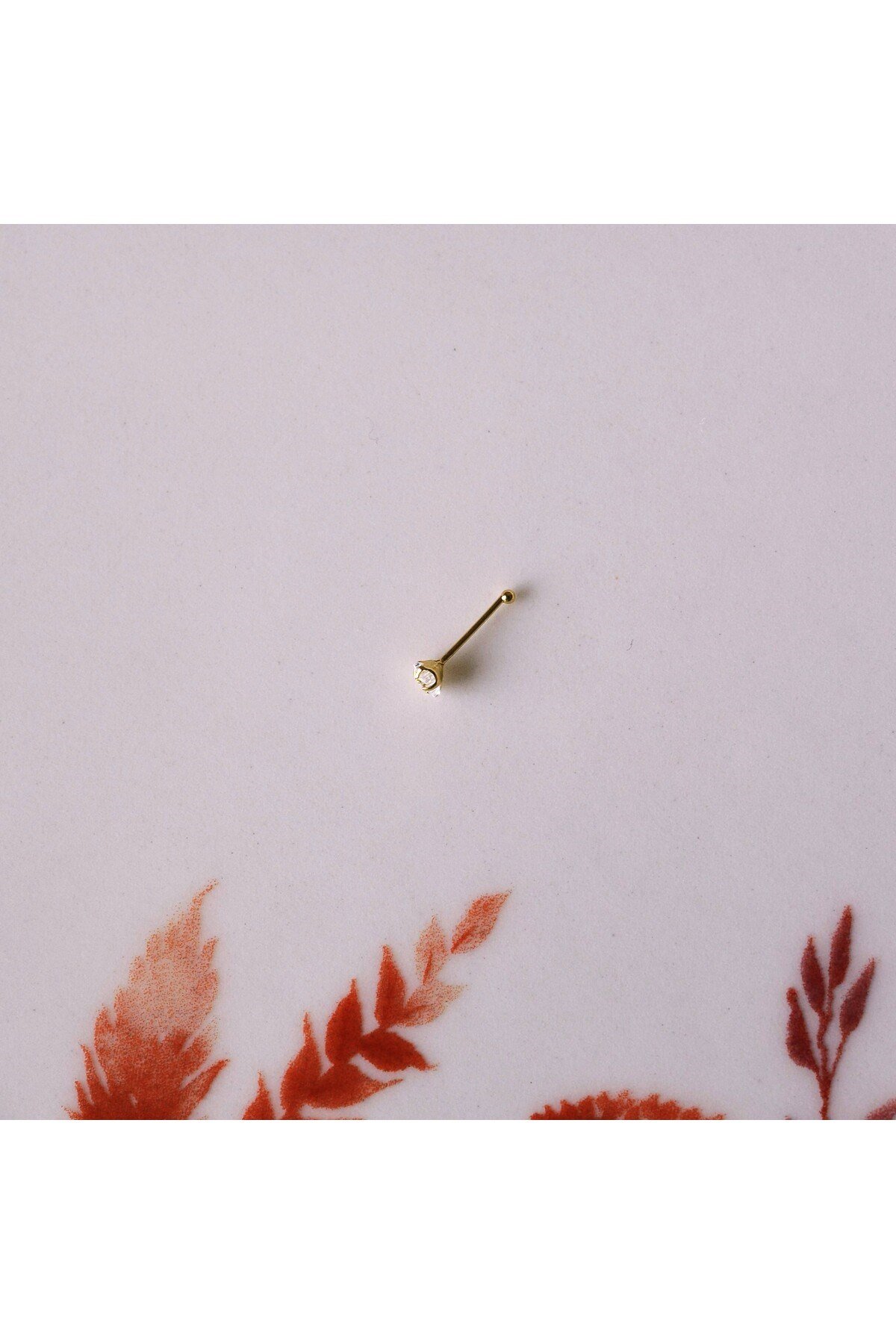 Cerrahi Çelik Gold Renk Çelik Yıldızlı Burun Piercing Yıldızlı Hızma