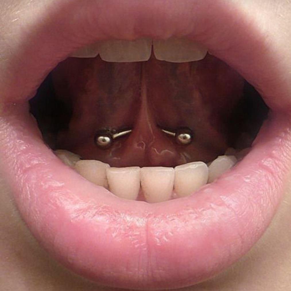 Cerrahi Çelik İki Ucu Toplu Dil Dudak Piercingi 8 mm Gümüş Renk