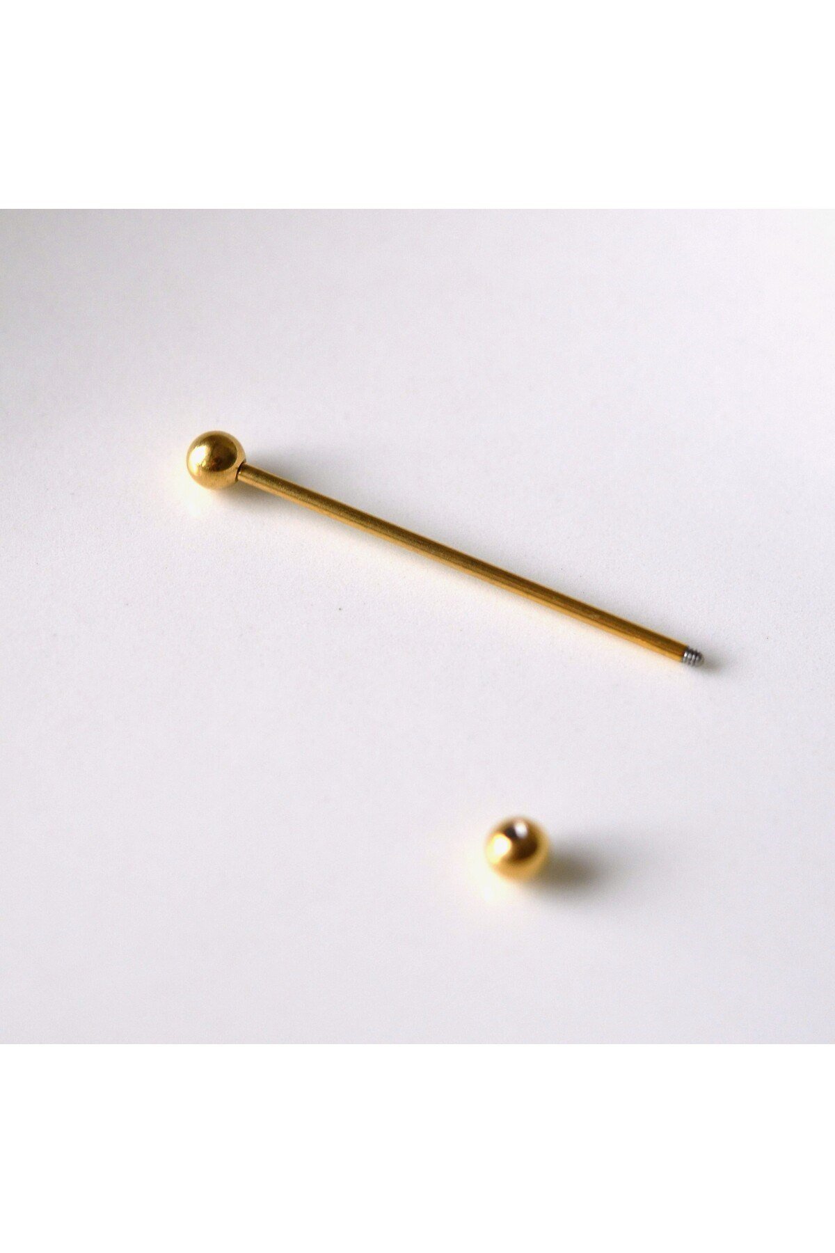 Cerrahi Çelik Industrial Piercing Köprü Piercing Gold Renk