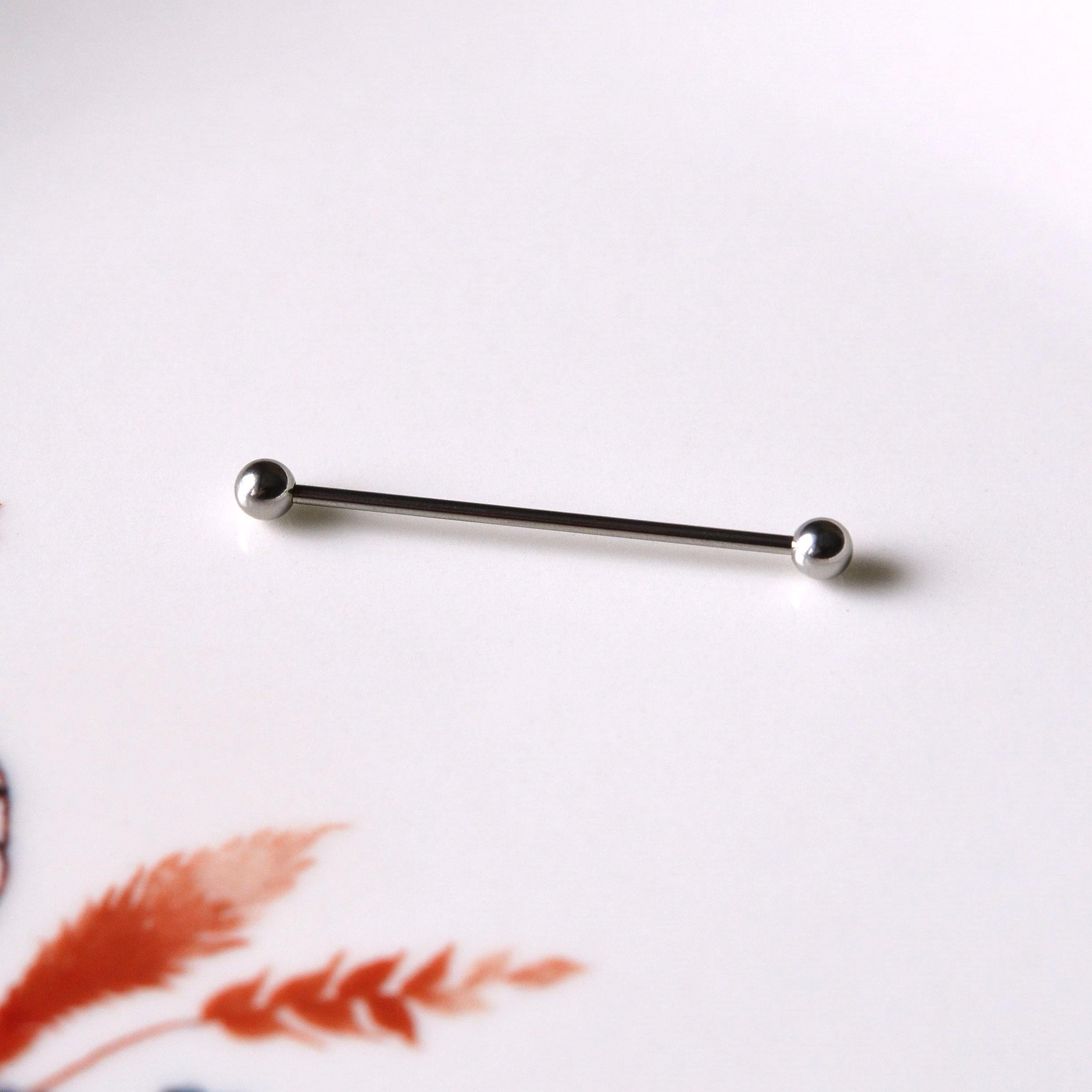 Cerrahi Çelik Industrial Piercing Köprü Piercing Silver Renk