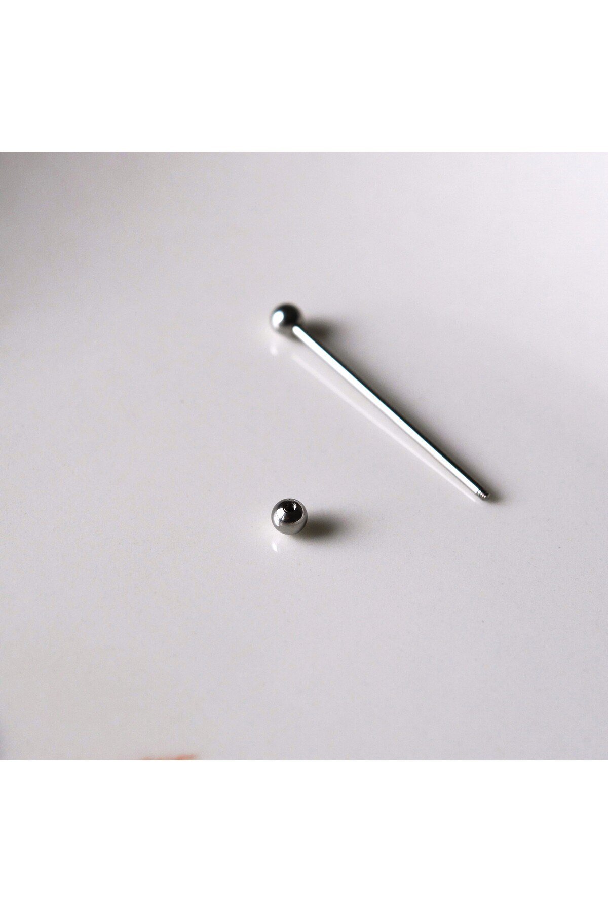 Cerrahi Çelik Industrial Piercing Köprü Piercing Silver Renk