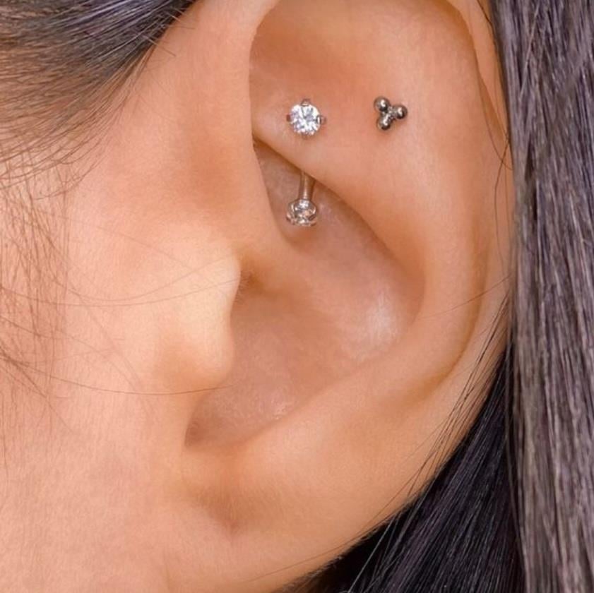 Cerrahi Çelik Küçük Taşlı Göbek Piercingi Silver Renk Minimal Ürün