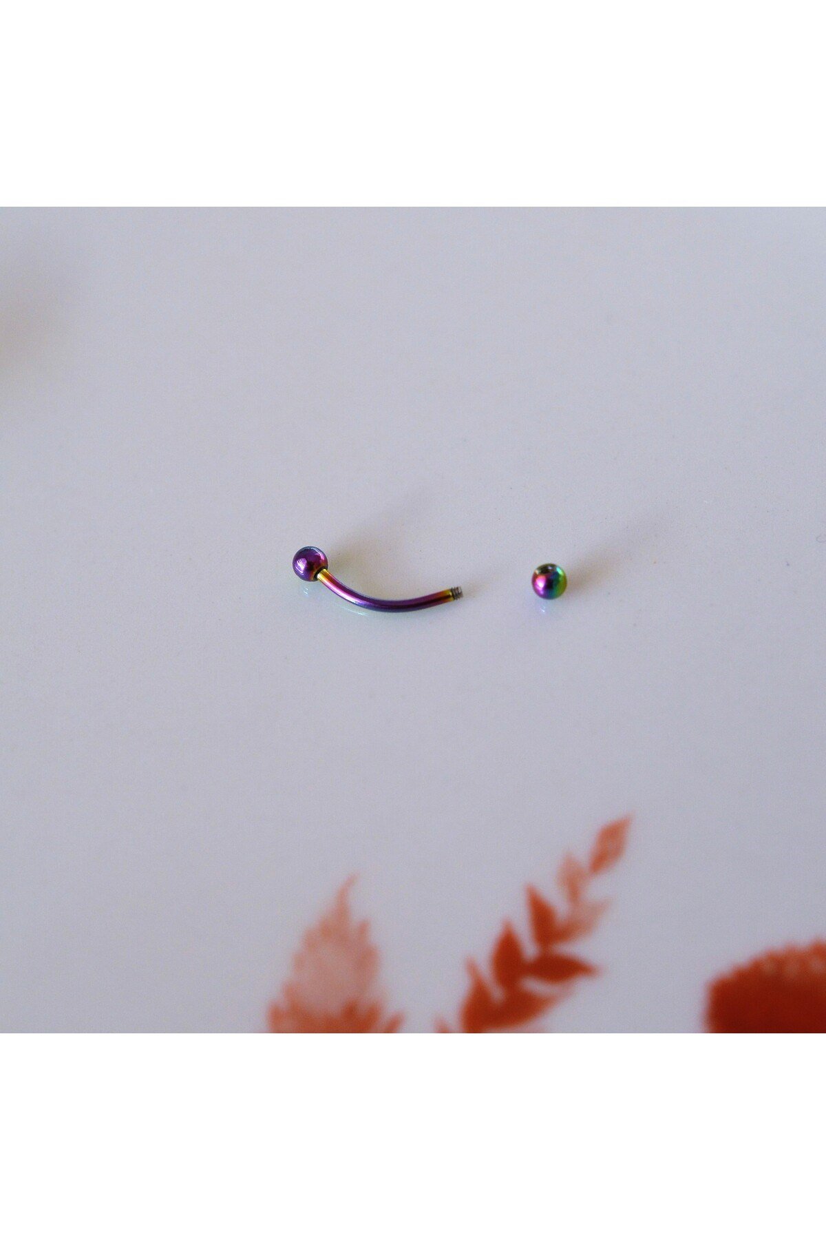 Cerrahi Çelik Küçük Toplu Hologram Renkli Göbek Piercing